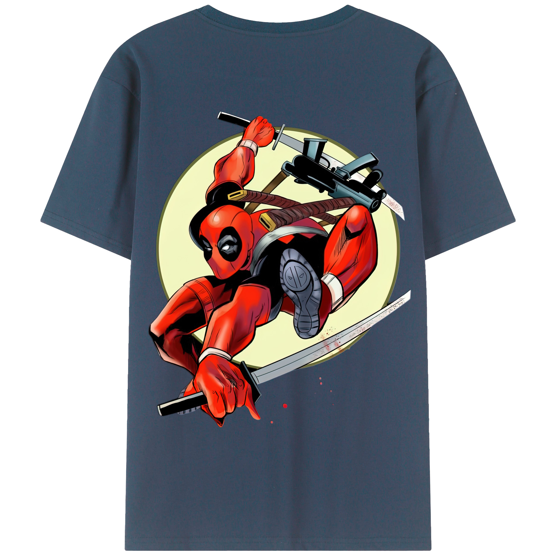 （画像用） Deadpool デッドプール レディース半袖Tシャツ(バックプリント)