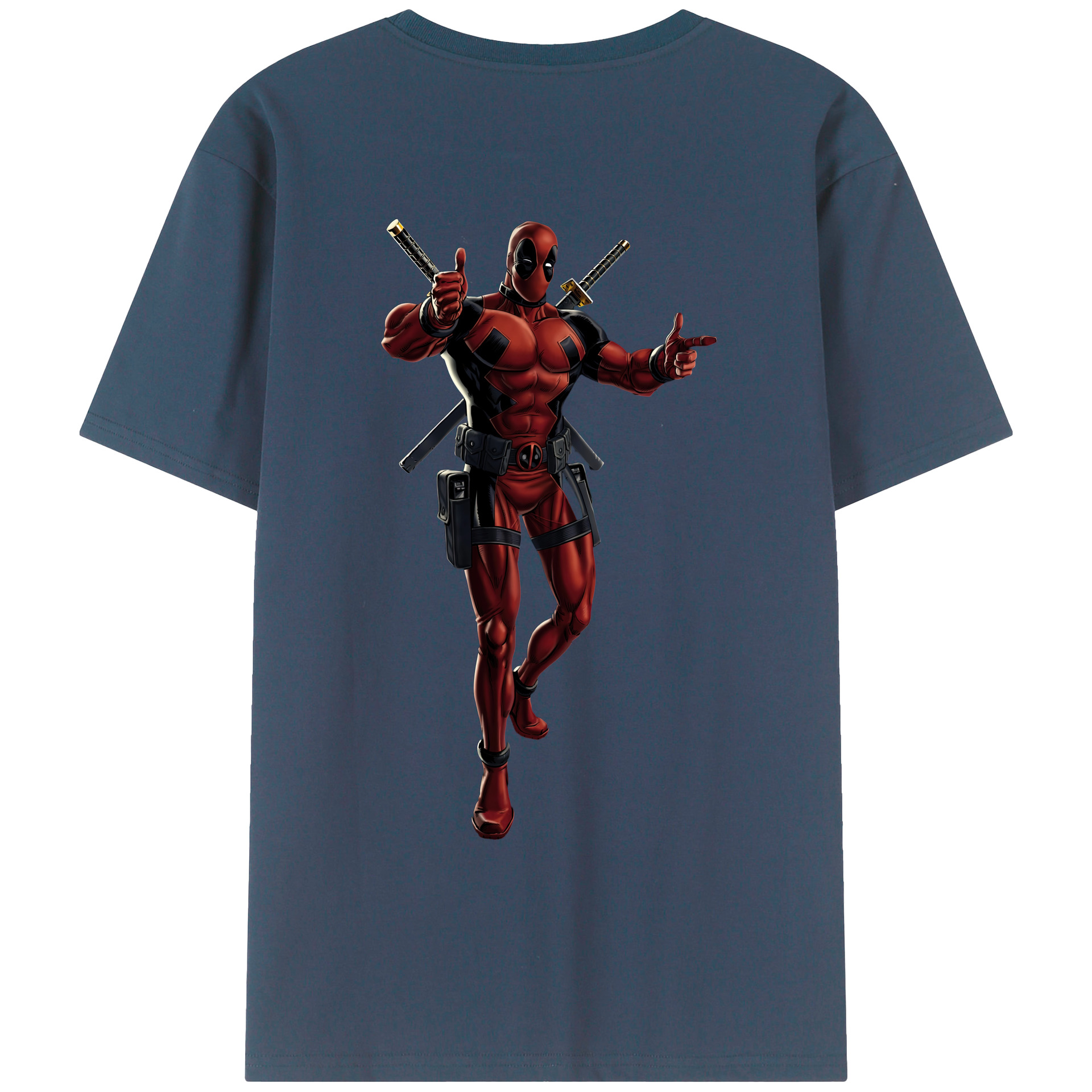 （画像用） Deadpool デッドプール レディース半袖Tシャツ(バックプリント)