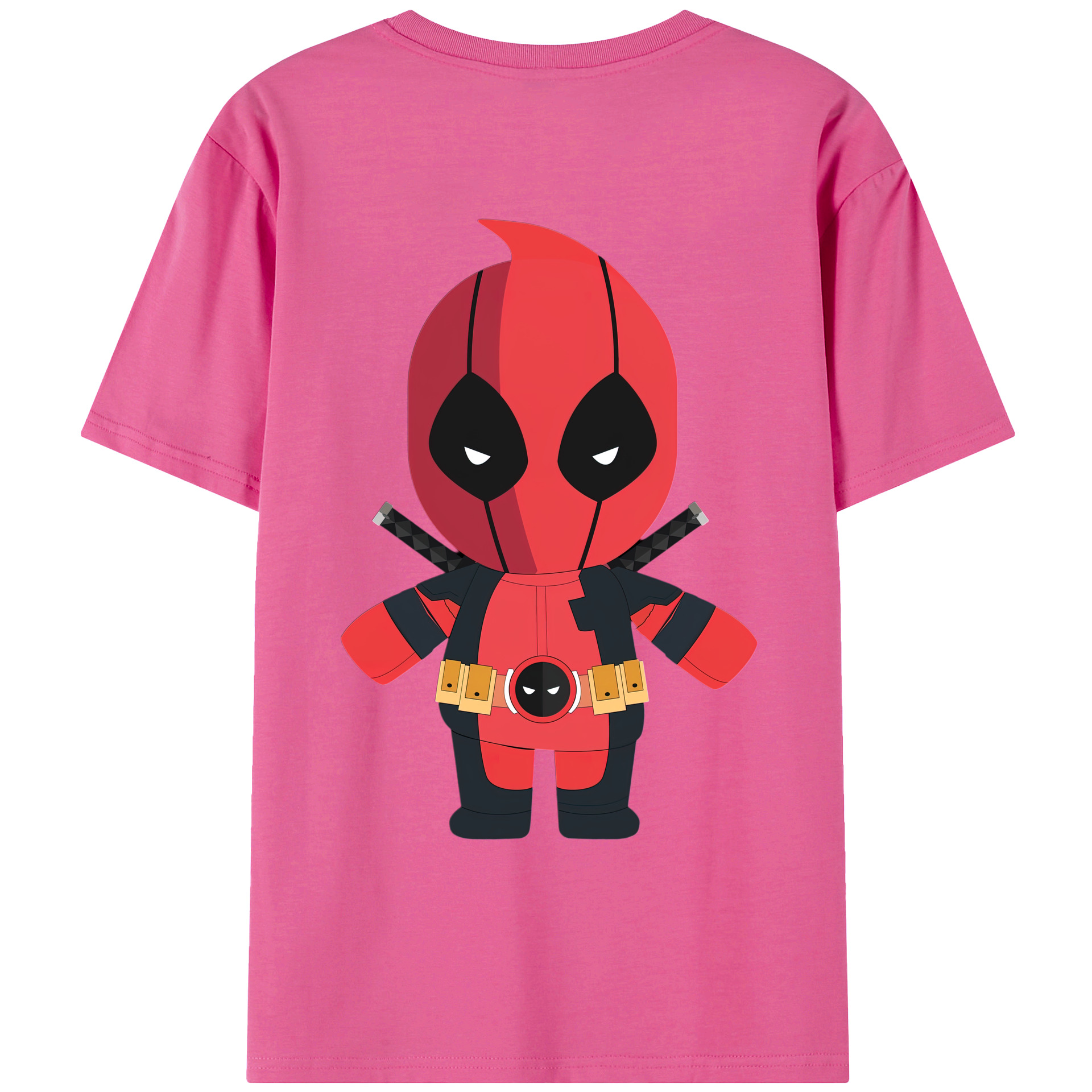 （画像用） Deadpool デッドプール レディース半袖Tシャツ(バックプリント)