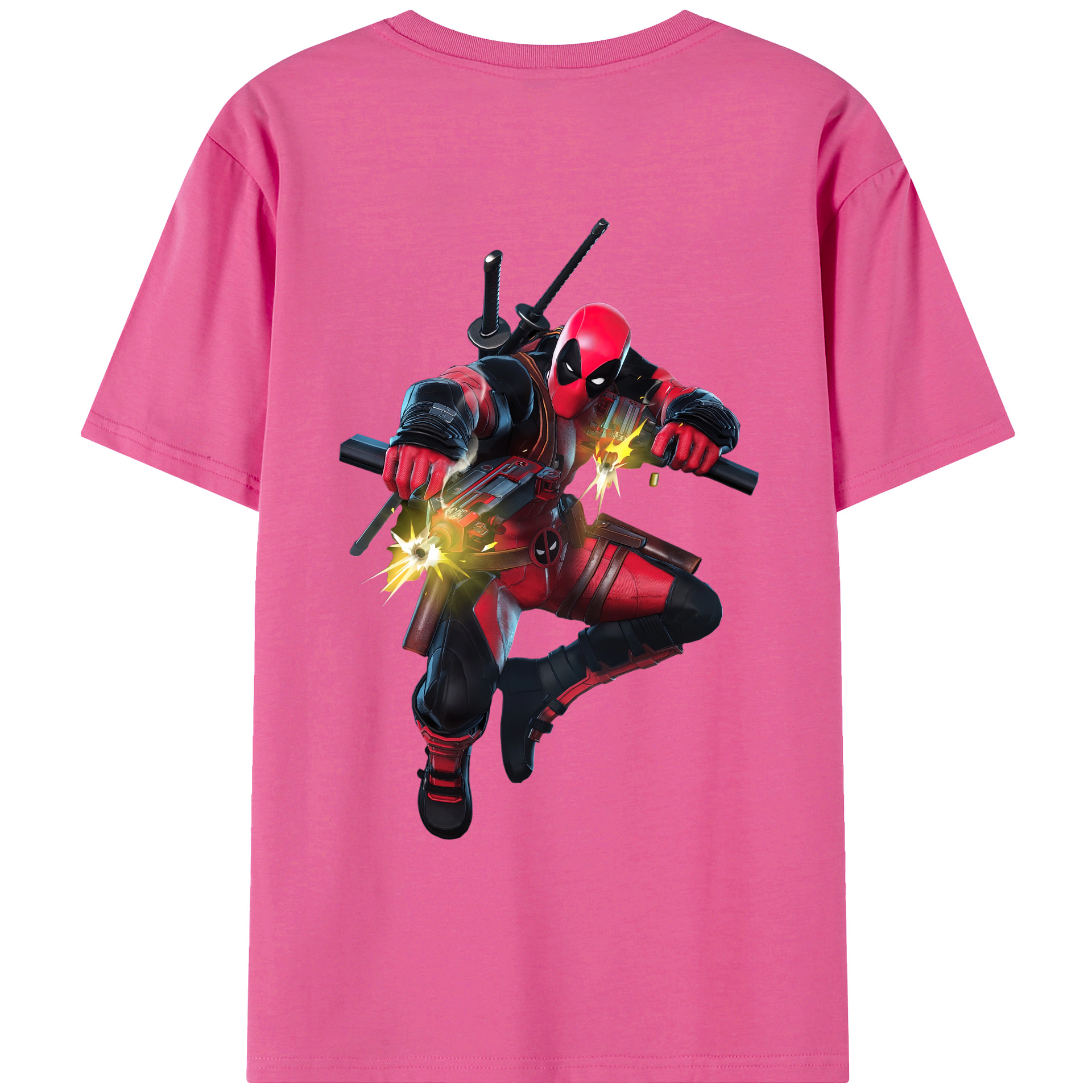 （画像用） Deadpool デッドプール レディース半袖Tシャツ(バックプリント)