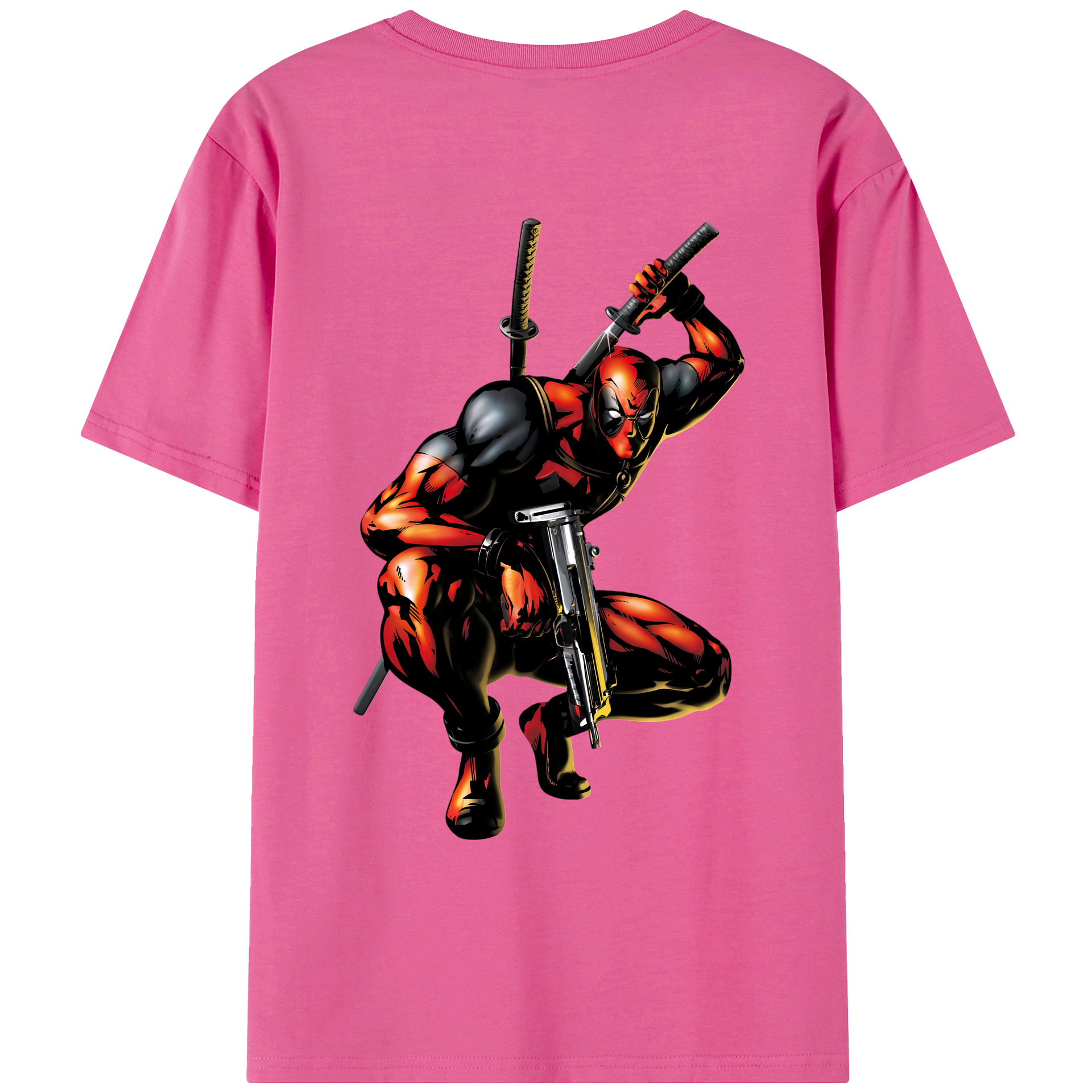 （画像用） Deadpool デッドプール レディース半袖Tシャツ(バックプリント)