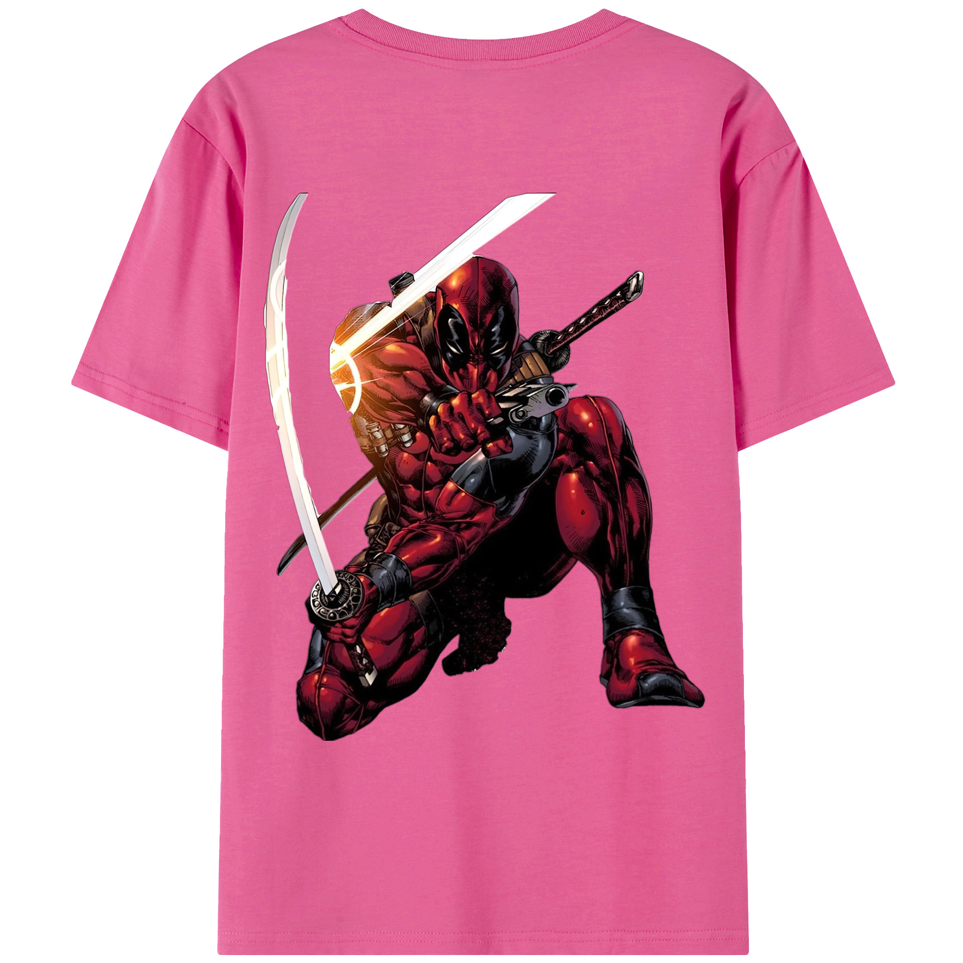（画像用） Deadpool デッドプール レディース半袖Tシャツ(バックプリント)