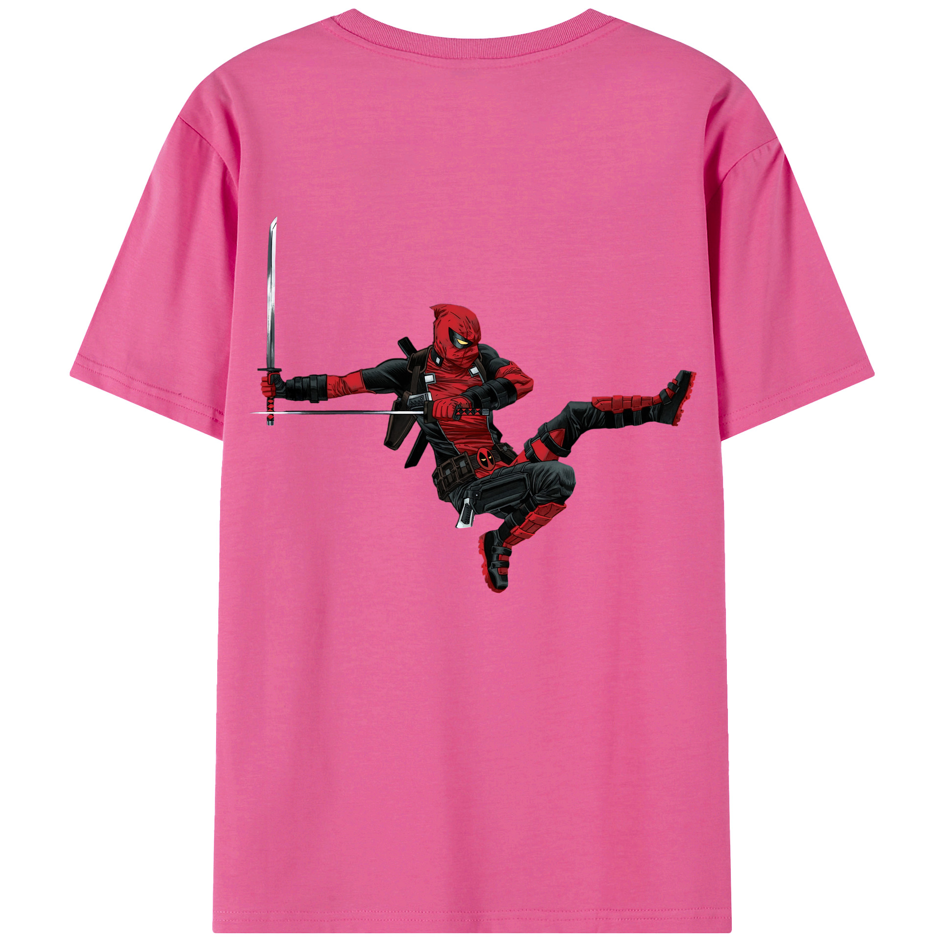 （画像用） Deadpool デッドプール レディース半袖Tシャツ(バックプリント)