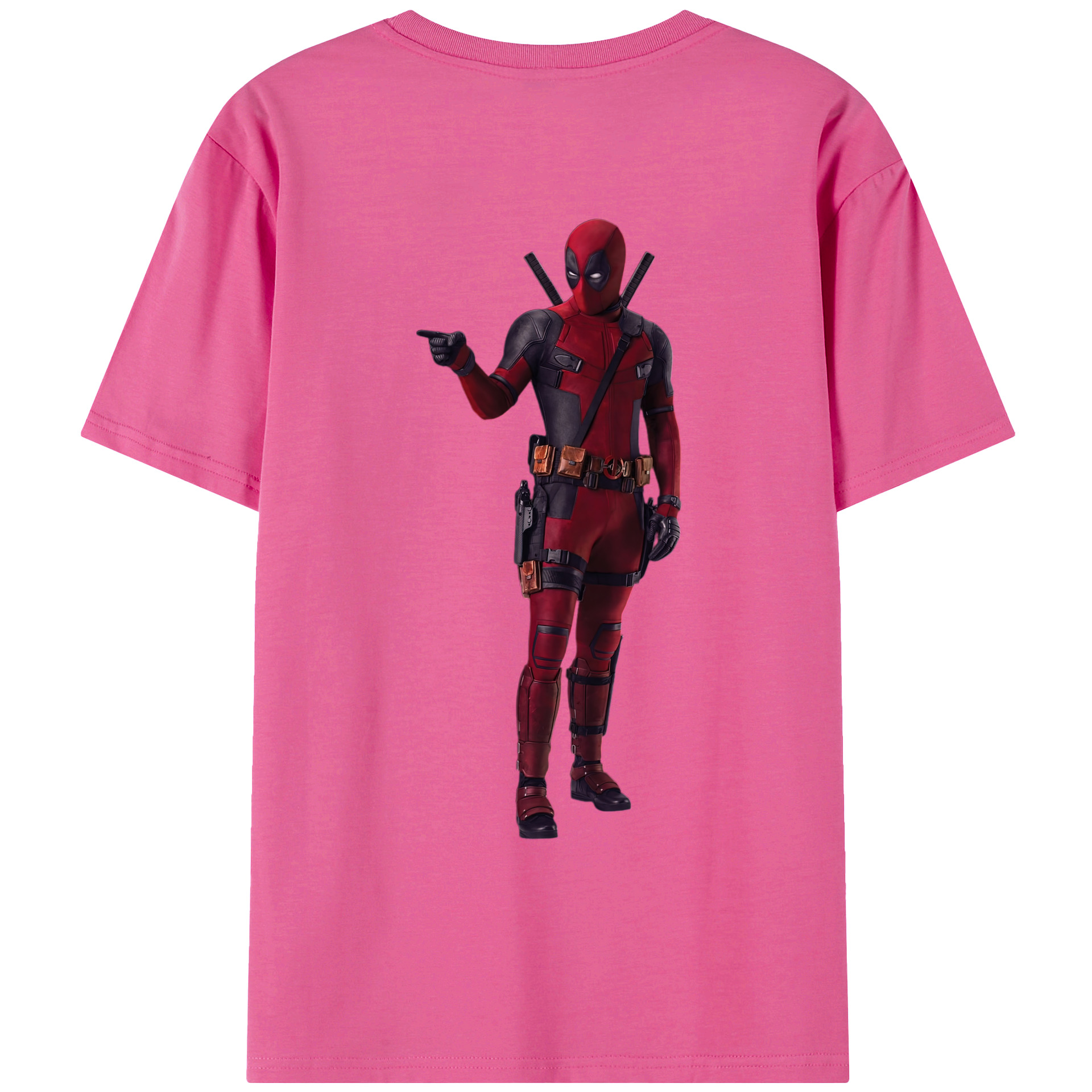 （画像用） Deadpool デッドプール レディース半袖Tシャツ(バックプリント)