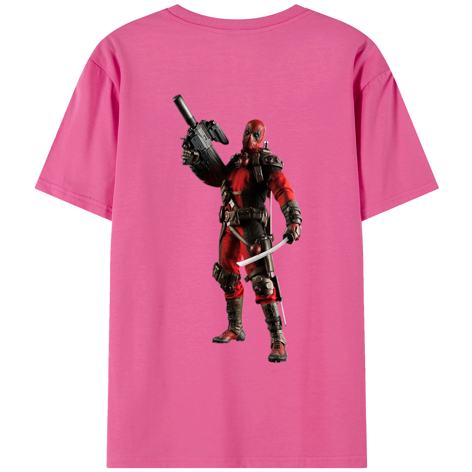 （画像用） Deadpool デッドプール レディース半袖Tシャツ(バックプリント)