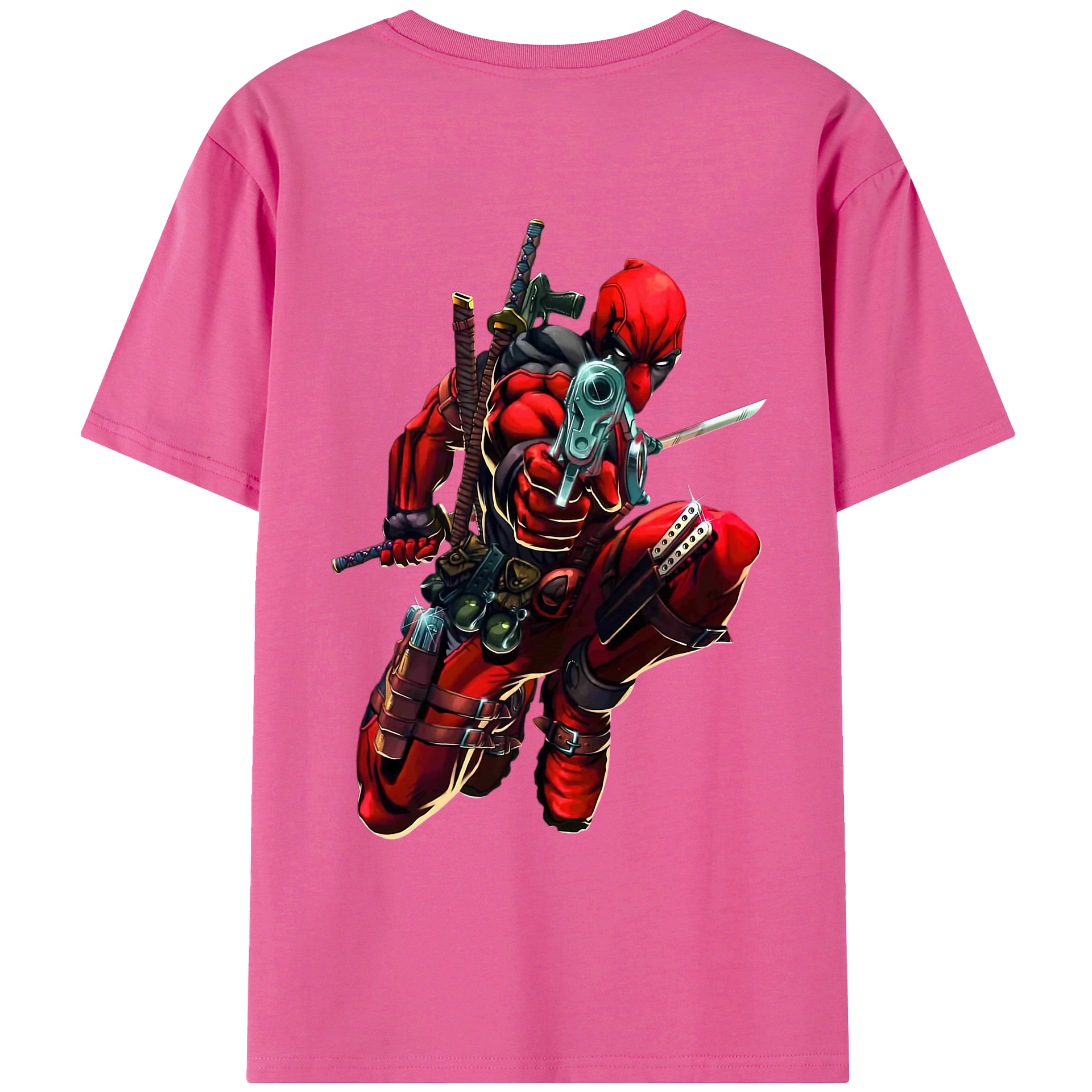 （画像用） Deadpool デッドプール レディース半袖Tシャツ(バックプリント)