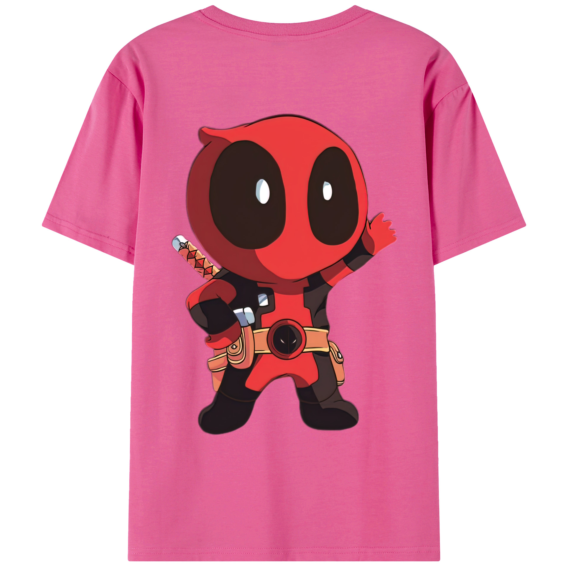 （画像用） Deadpool デッドプール レディース半袖Tシャツ(バックプリント)