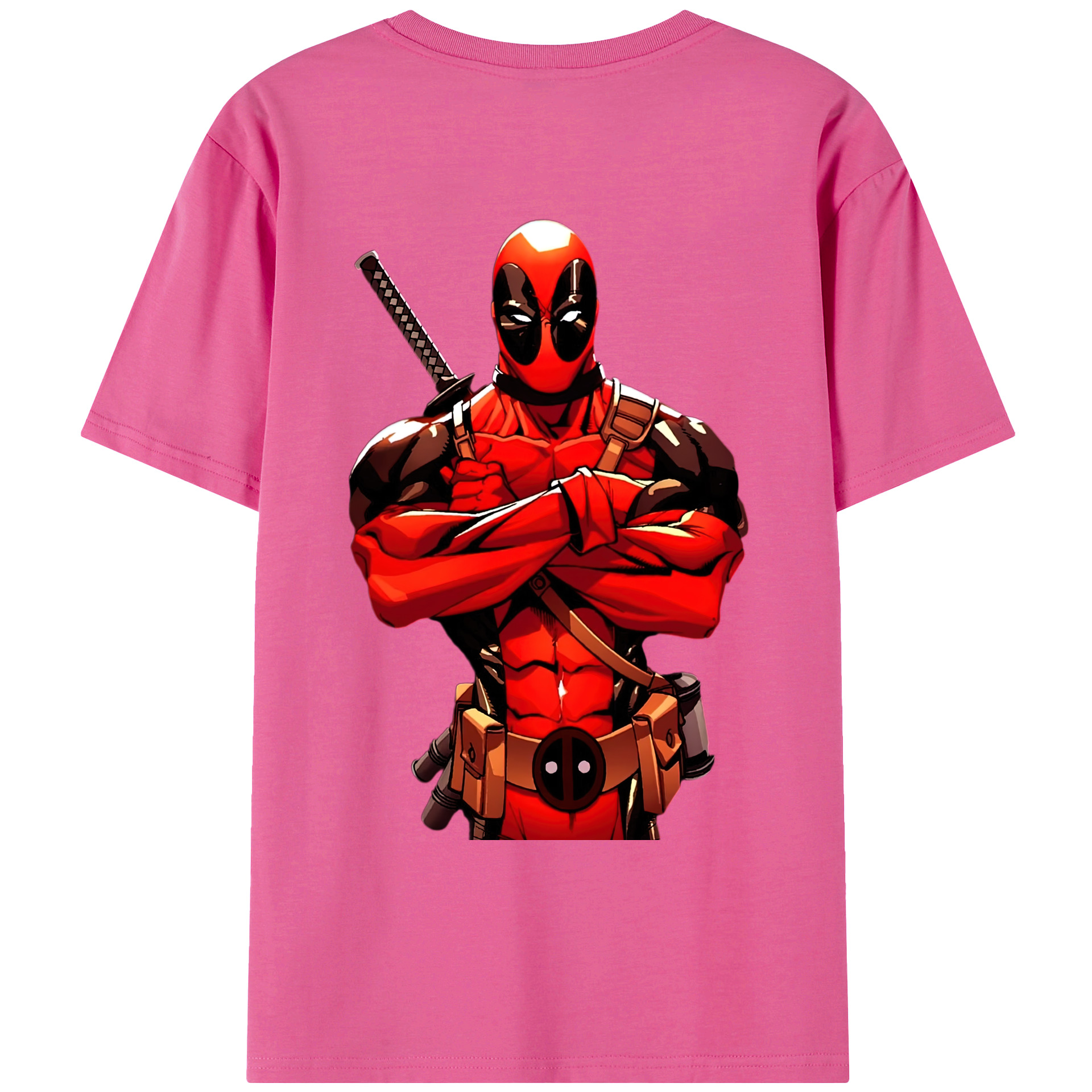 （画像用） Deadpool デッドプール レディース半袖Tシャツ(バックプリント)