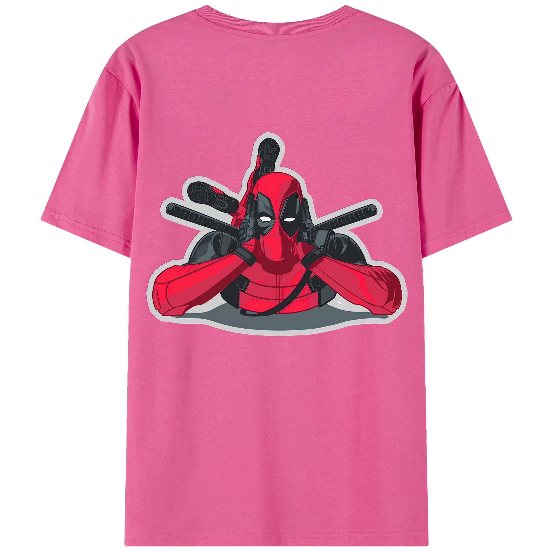 （画像用） Deadpool デッドプール レディース半袖Tシャツ(バックプリント)