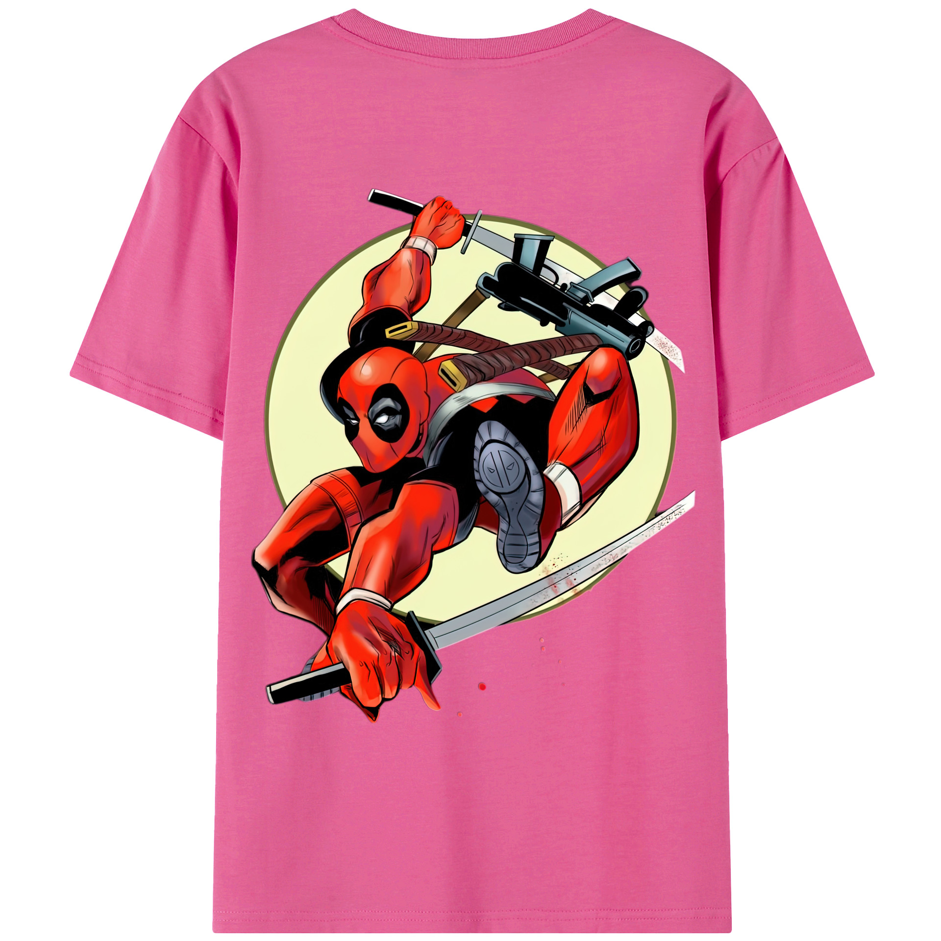 （画像用） Deadpool デッドプール レディース半袖Tシャツ(バックプリント)