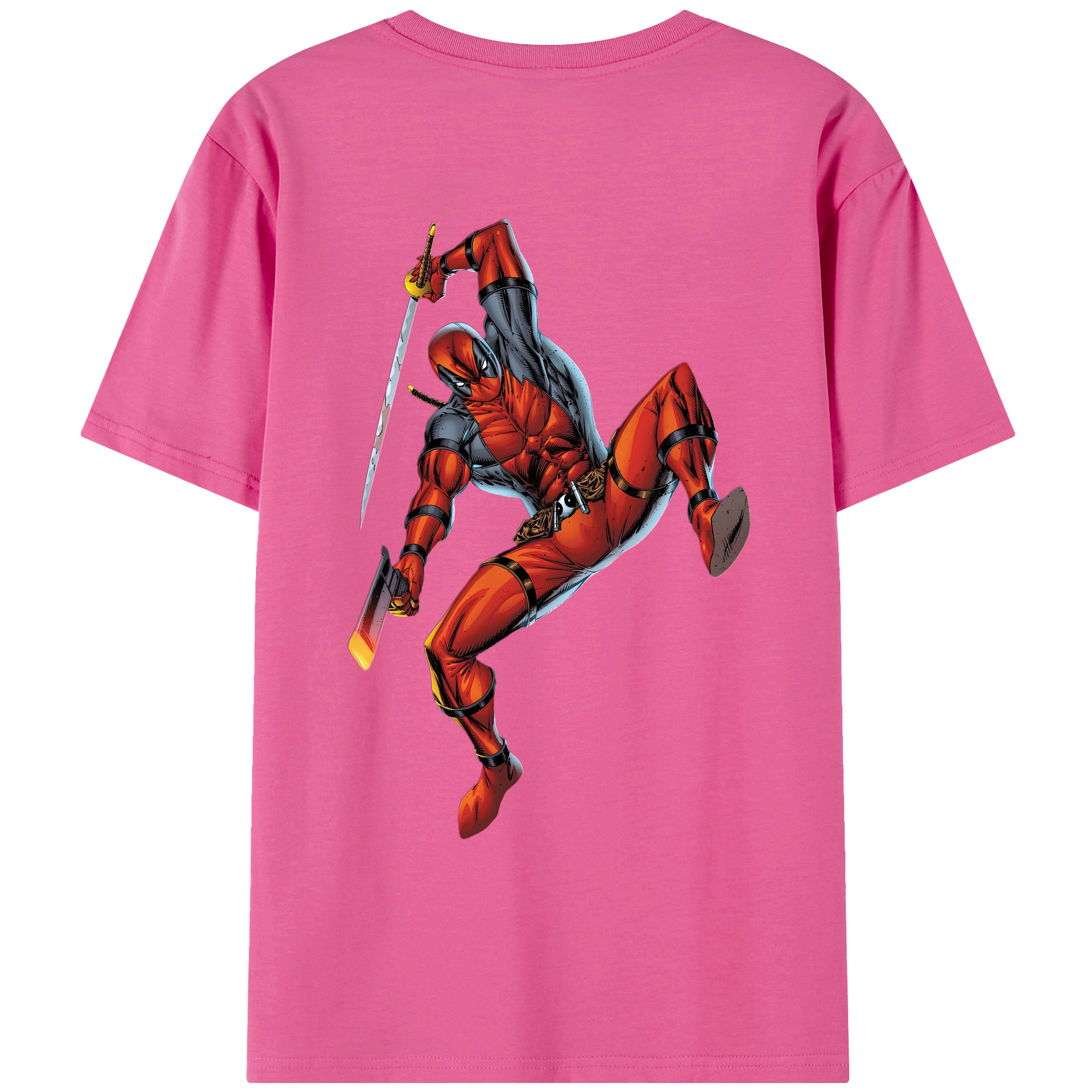 （画像用） Deadpool デッドプール レディース半袖Tシャツ(バックプリント)