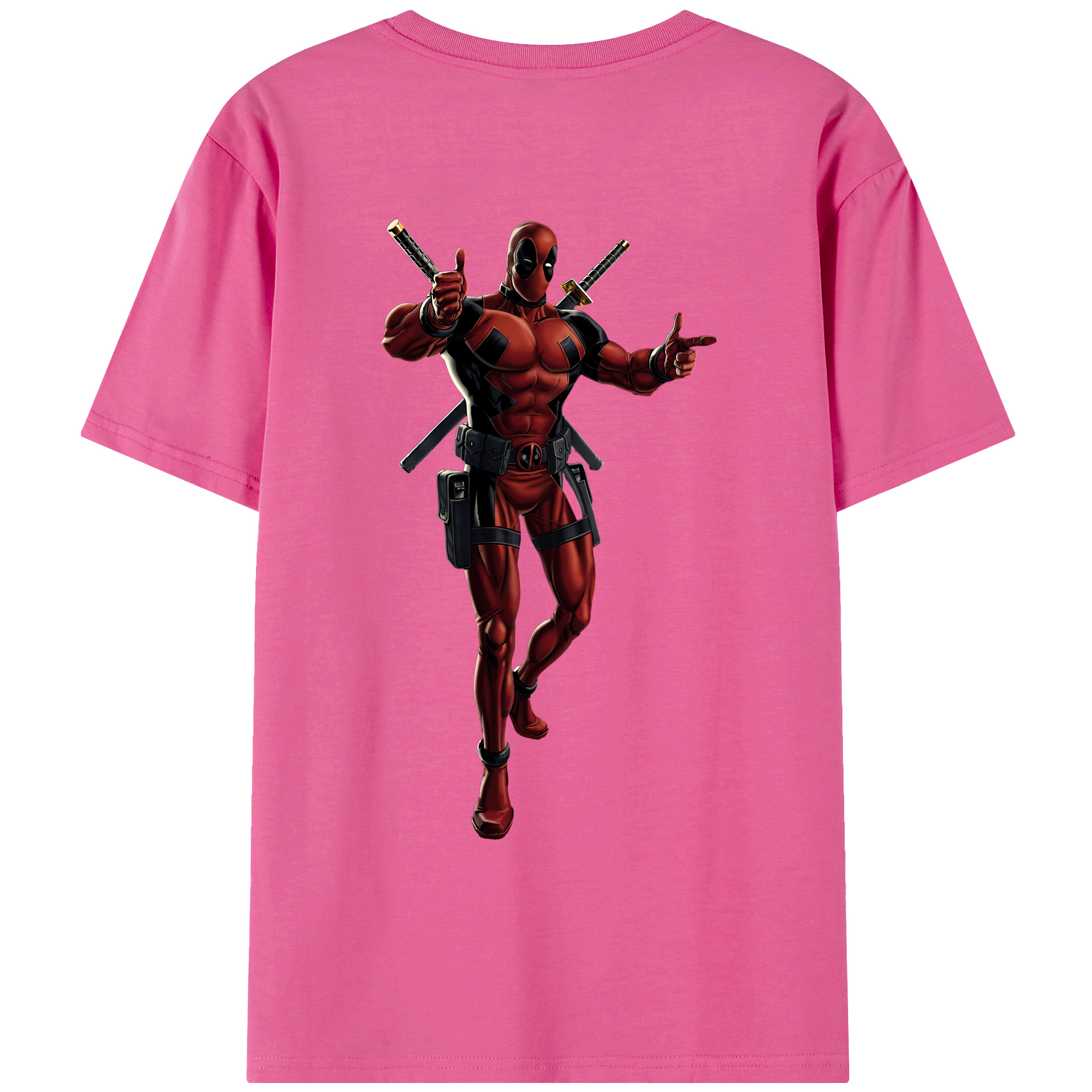 （画像用） Deadpool デッドプール レディース半袖Tシャツ(バックプリント)