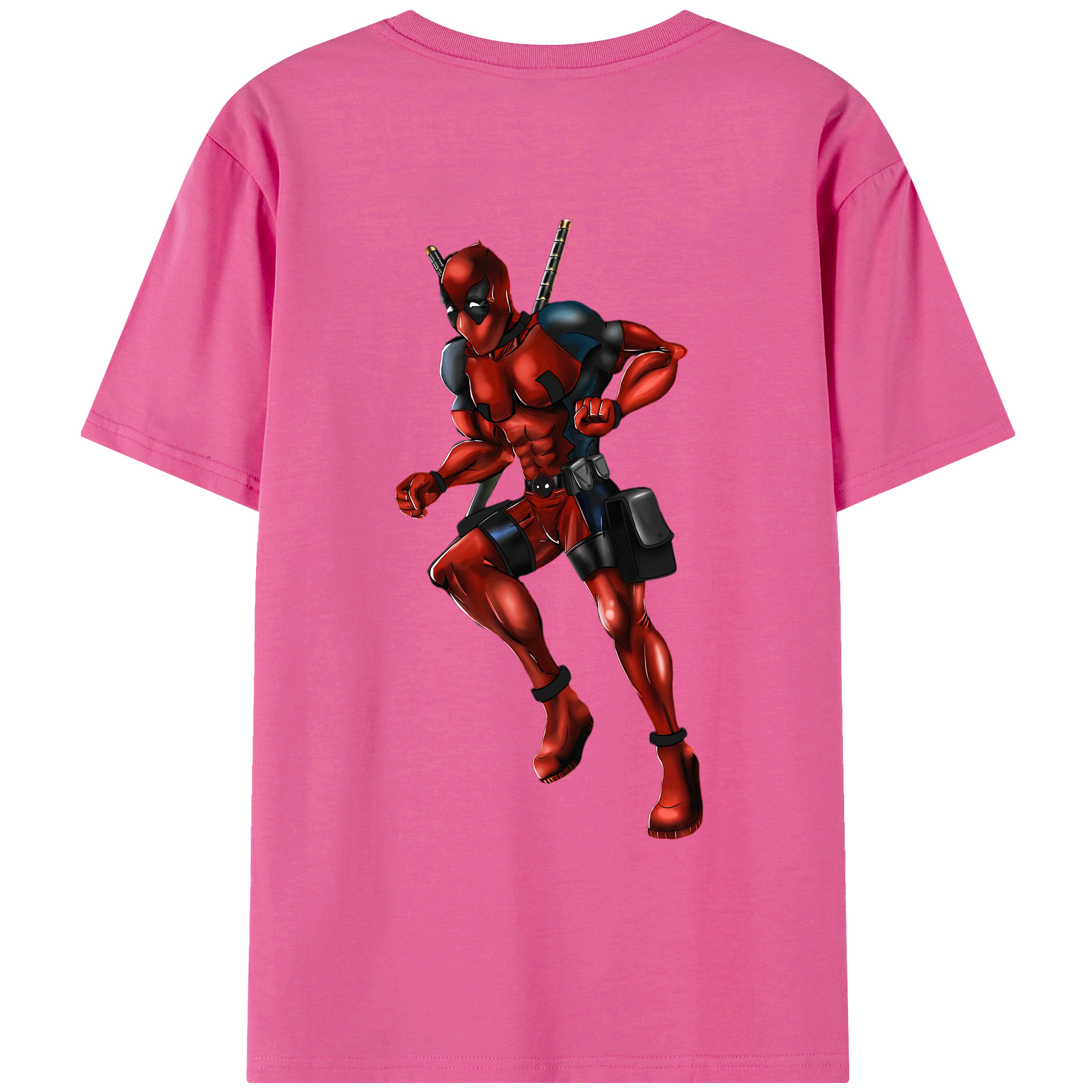 （画像用） Deadpool デッドプール レディース半袖Tシャツ(バックプリント)