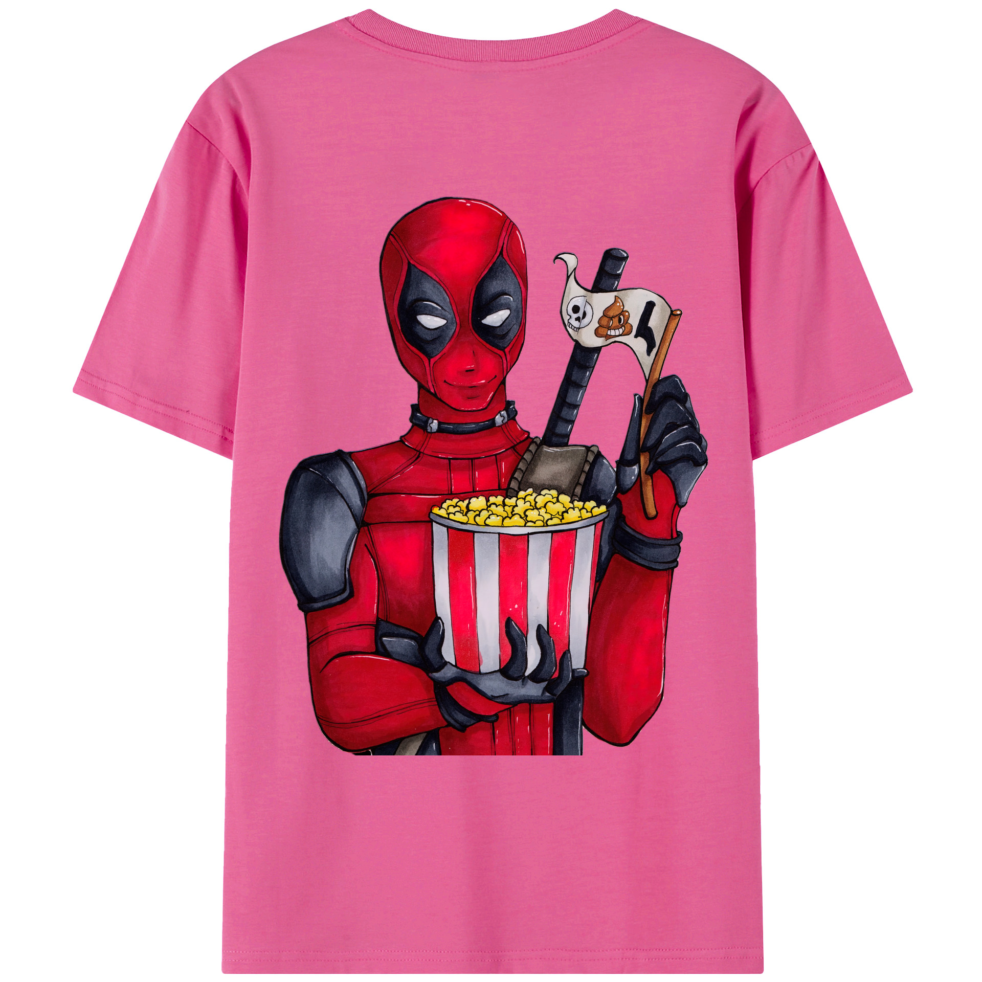 （画像用） Deadpool デッドプール レディース半袖Tシャツ(バックプリント)