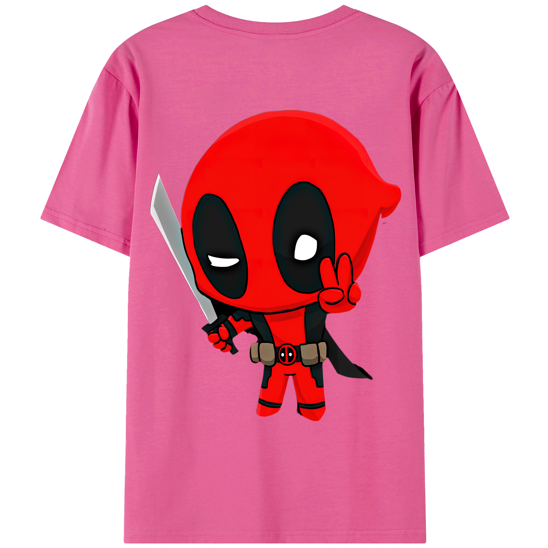 （画像用） Deadpool デッドプール レディース半袖Tシャツ(バックプリント)