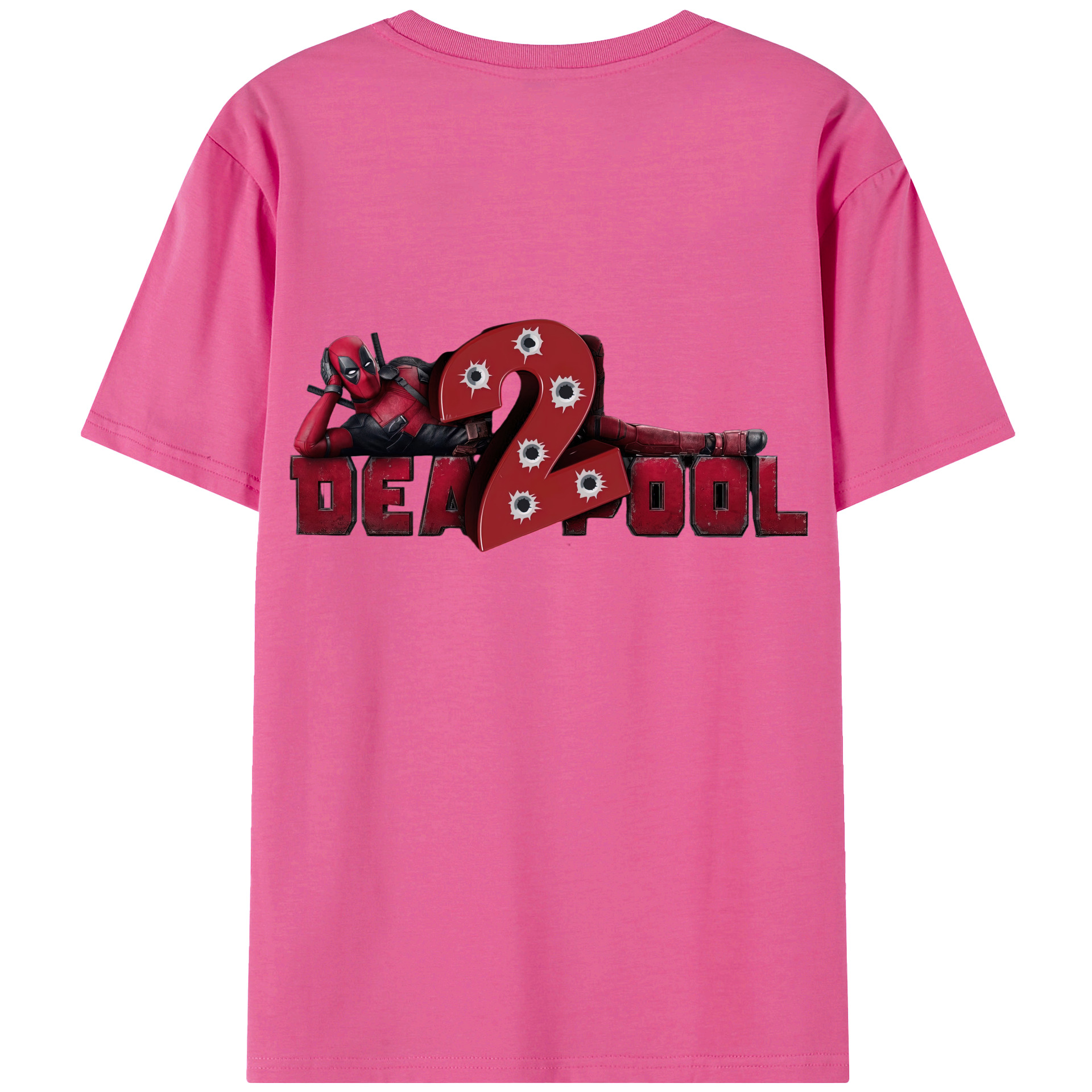 （画像用） Deadpool デッドプール レディース半袖Tシャツ(バックプリント)