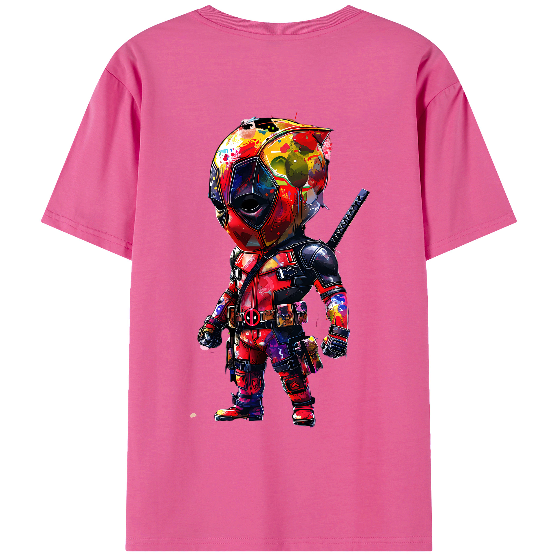 （画像用） Deadpool デッドプール レディース半袖Tシャツ(バックプリント)