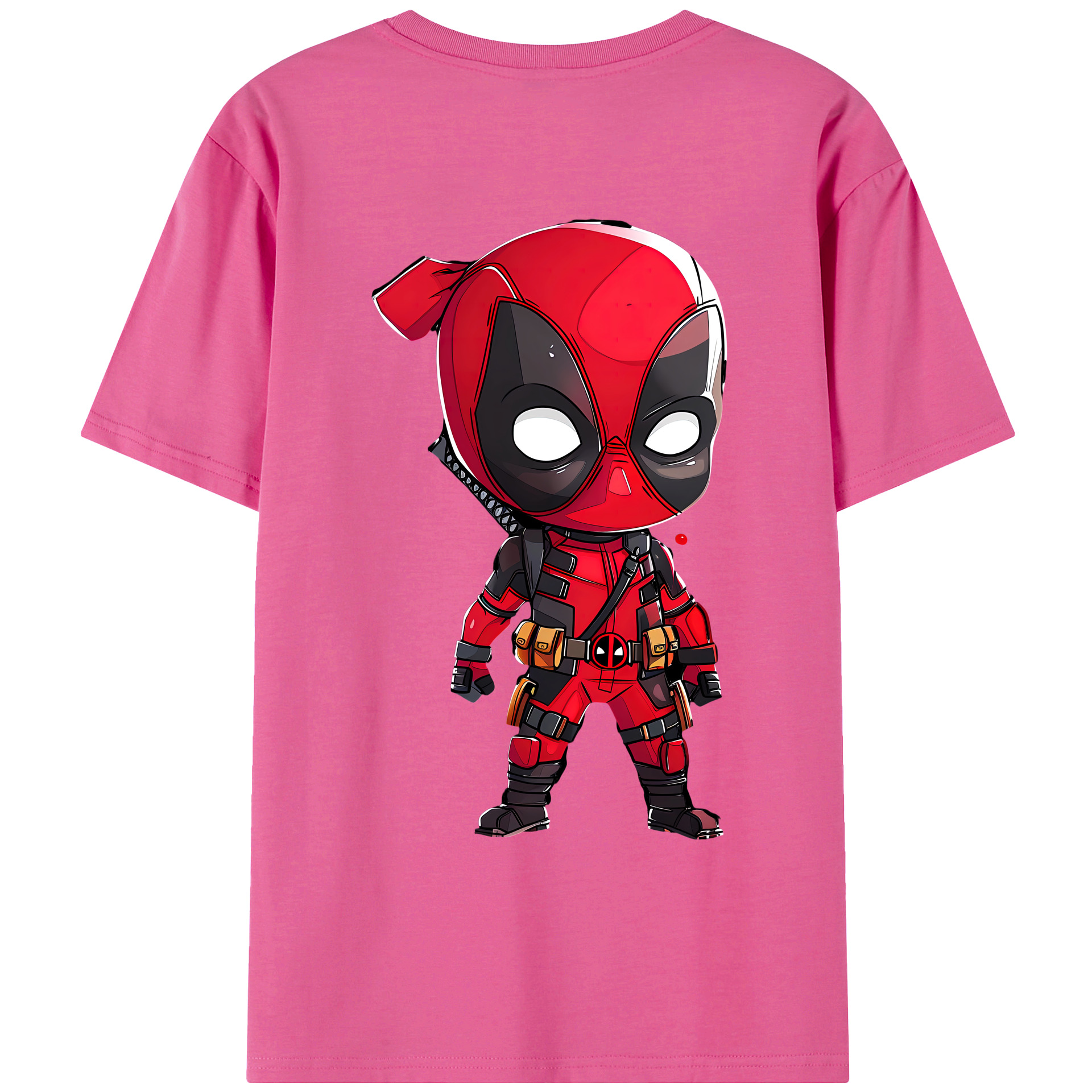 （画像用） Deadpool デッドプール レディース半袖Tシャツ(バックプリント)