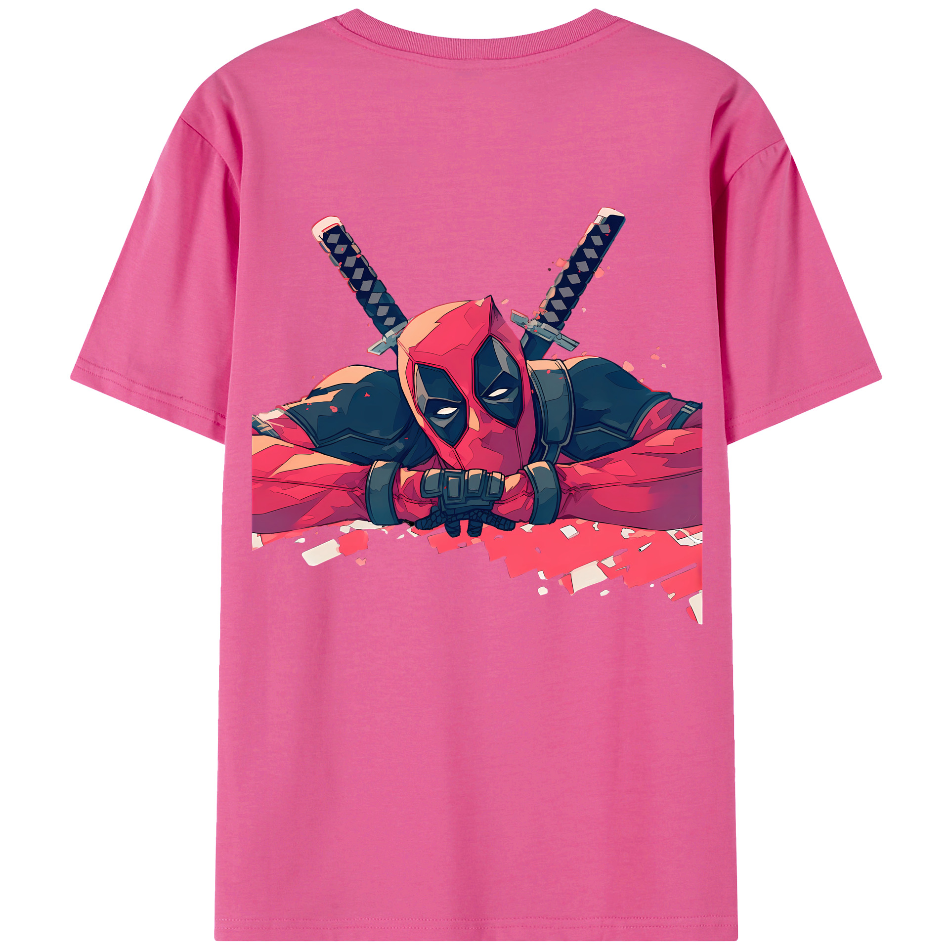 （画像用） Deadpool デッドプール レディース半袖Tシャツ(バックプリント)