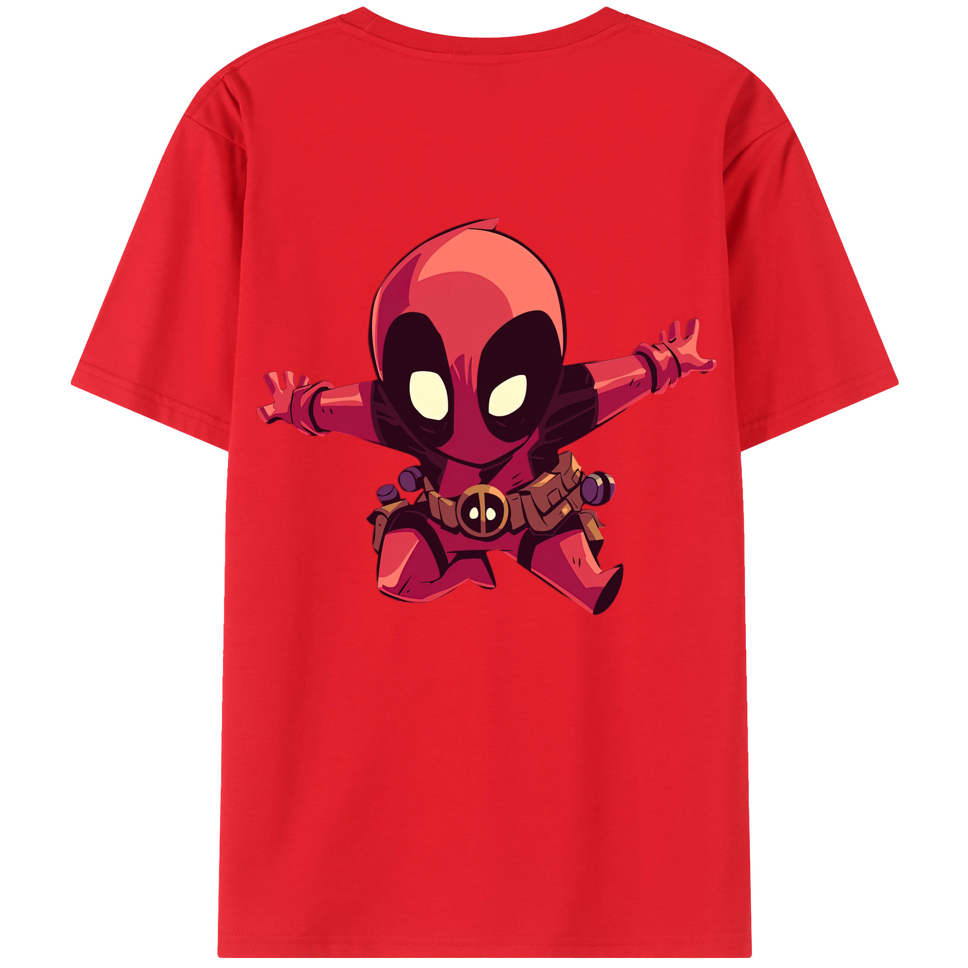 （画像用） Deadpool デッドプール レディース半袖Tシャツ(バックプリント)