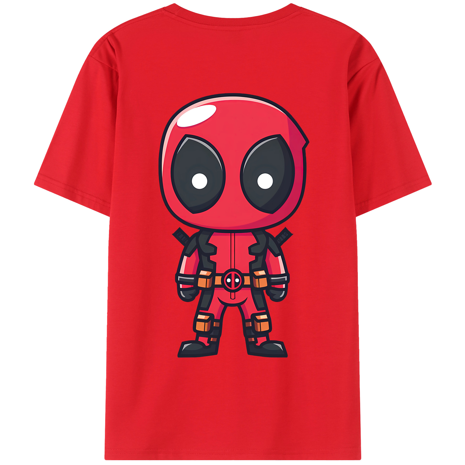 （画像用） Deadpool デッドプール レディース半袖Tシャツ(バックプリント)