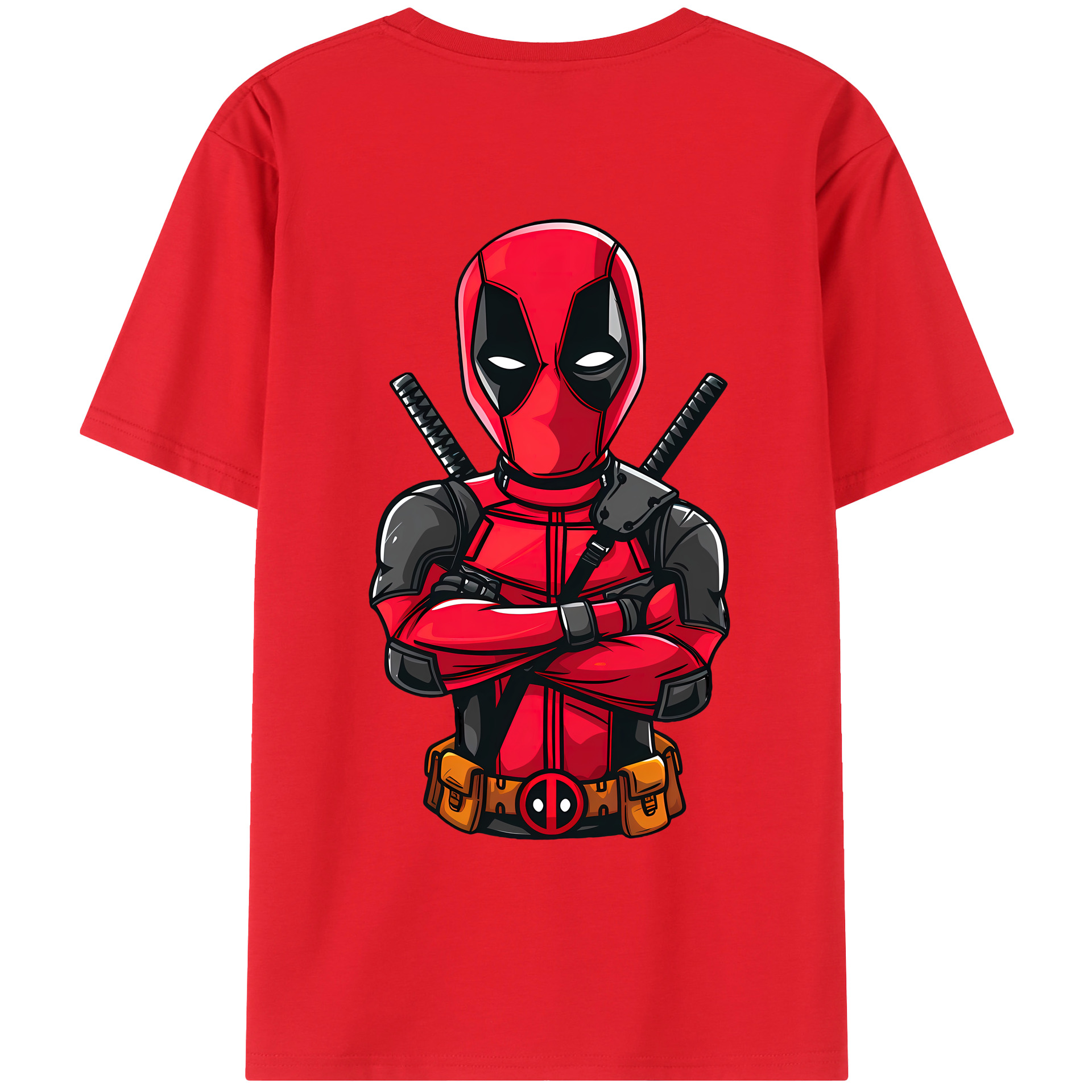 （画像用） Deadpool デッドプール レディース半袖Tシャツ(バックプリント)