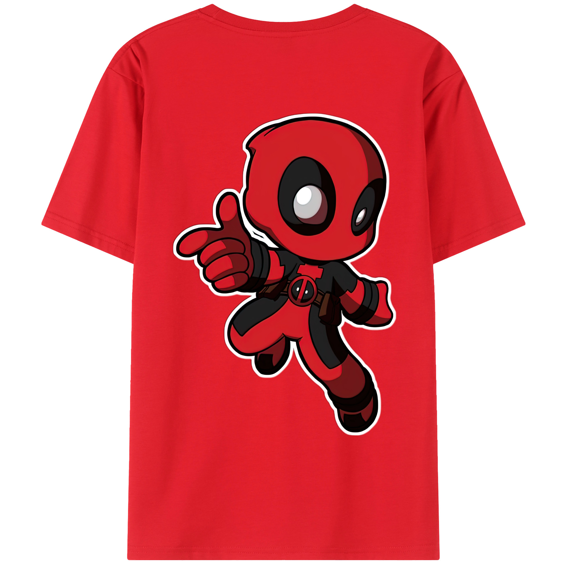 （画像用） Deadpool デッドプール レディース半袖Tシャツ(バックプリント)
