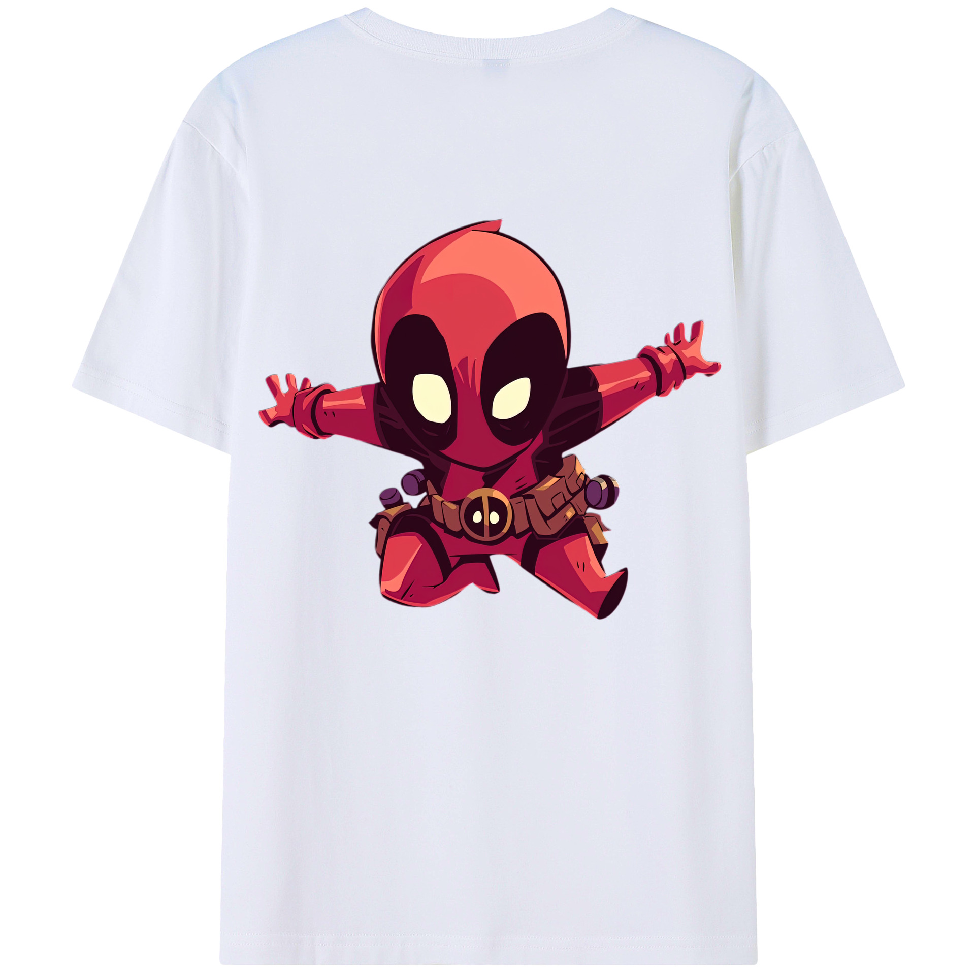 （画像用） Deadpool デッドプール レディース半袖Tシャツ(バックプリント)