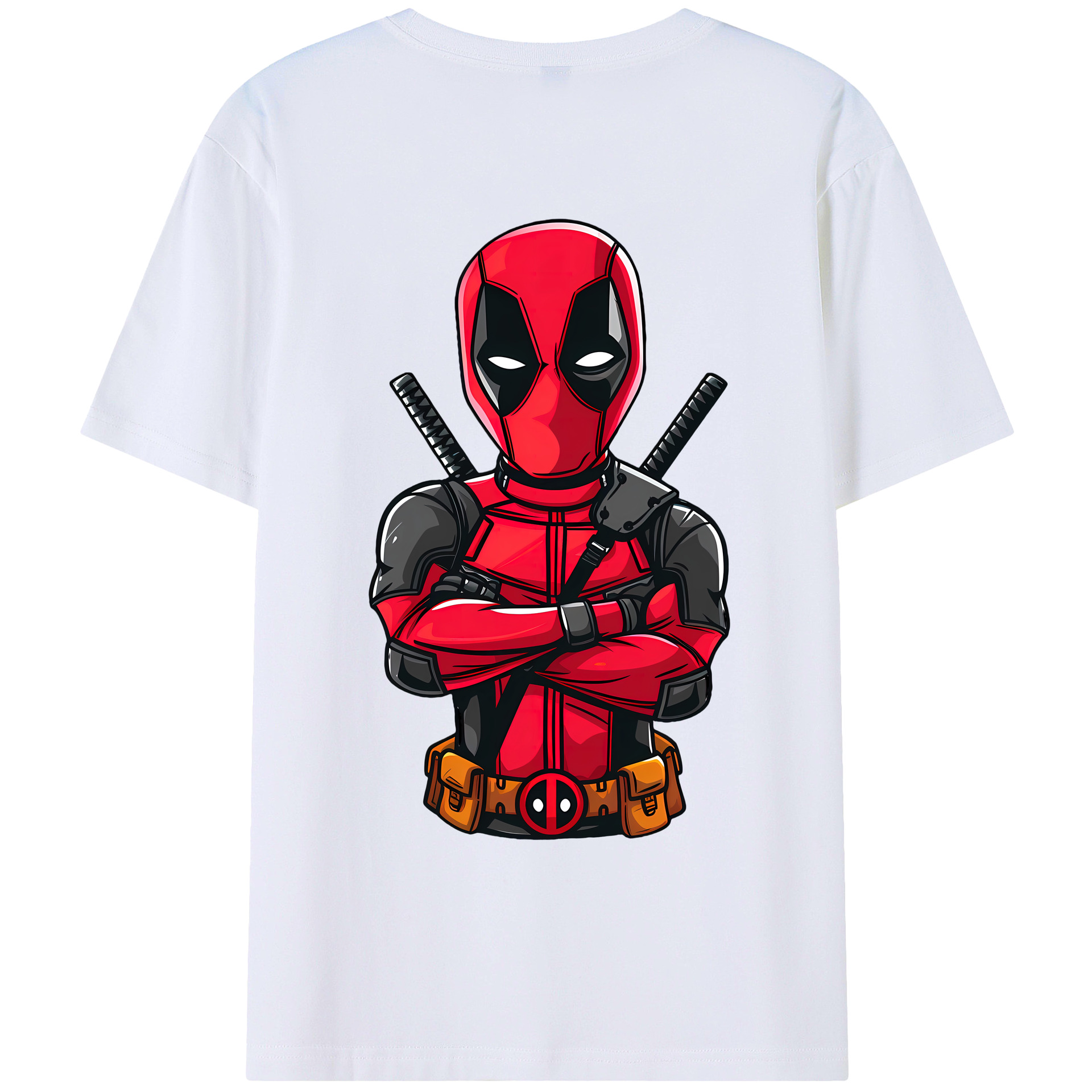 （画像用） Deadpool デッドプール レディース半袖Tシャツ(バックプリント)