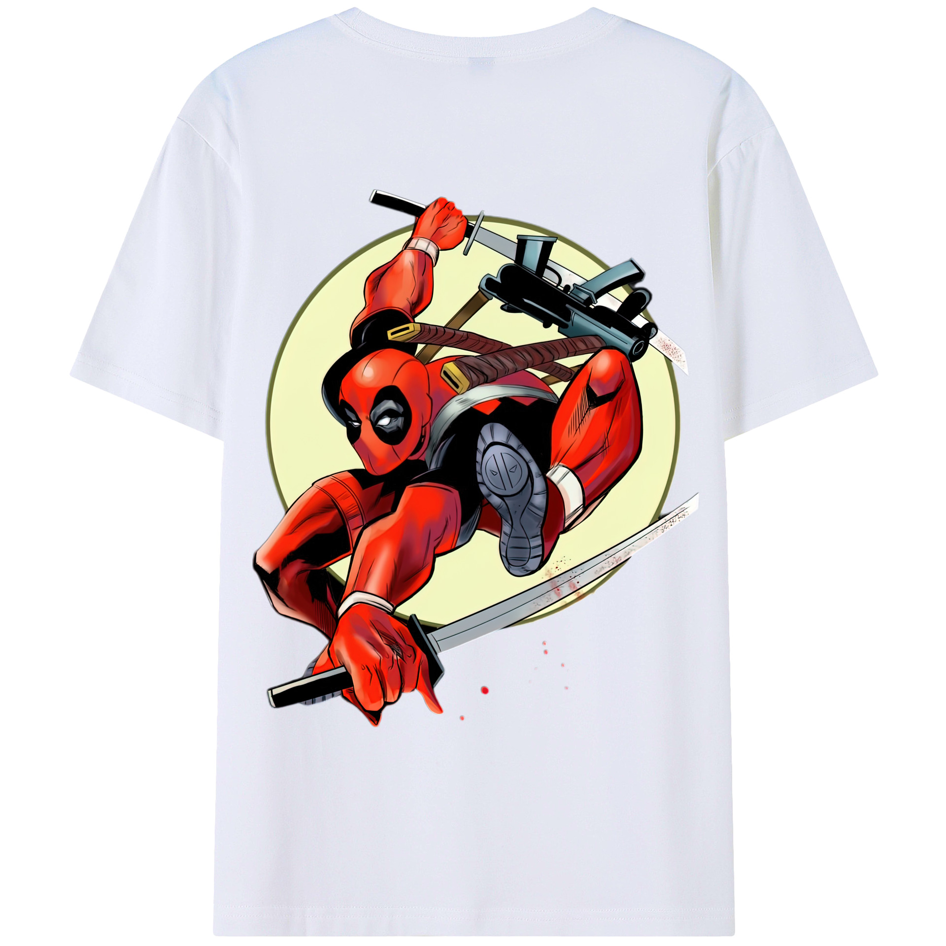 （画像用） Deadpool デッドプール レディース半袖Tシャツ(バックプリント)