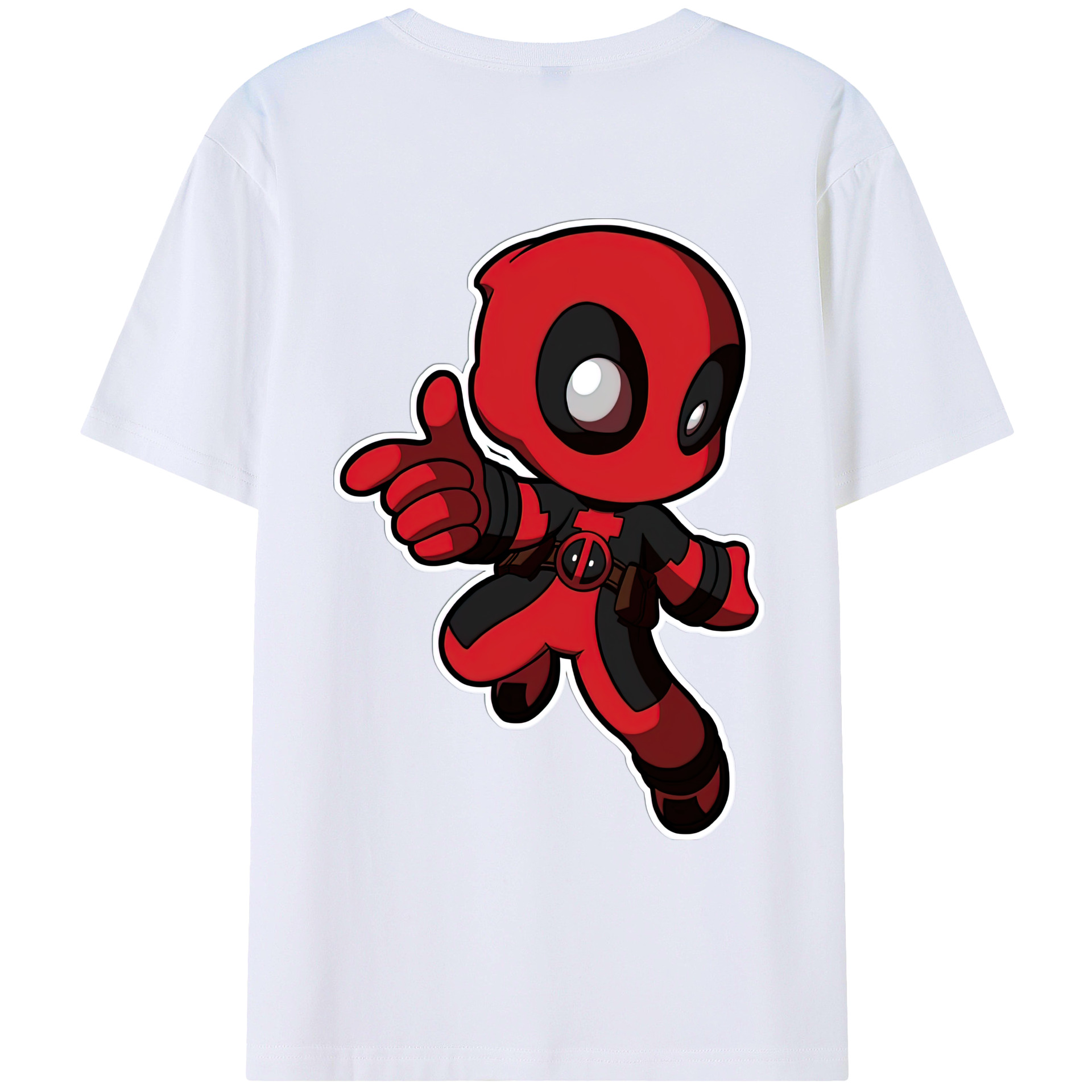 （画像用） Deadpool デッドプール レディース半袖Tシャツ(バックプリント)