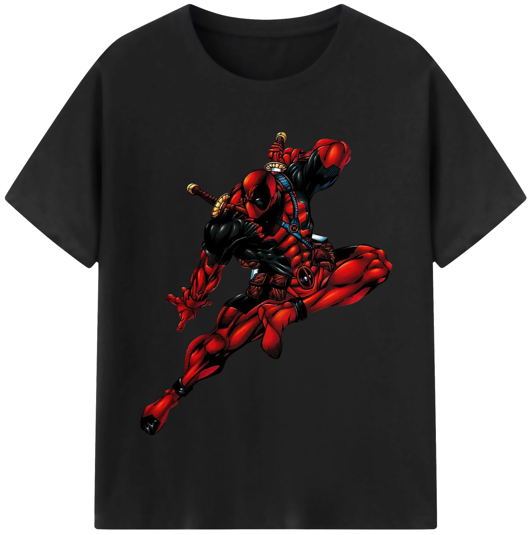 （画像用） Deadpool デッドプール レディースカジュアルプリントTシャツ（綿100％）