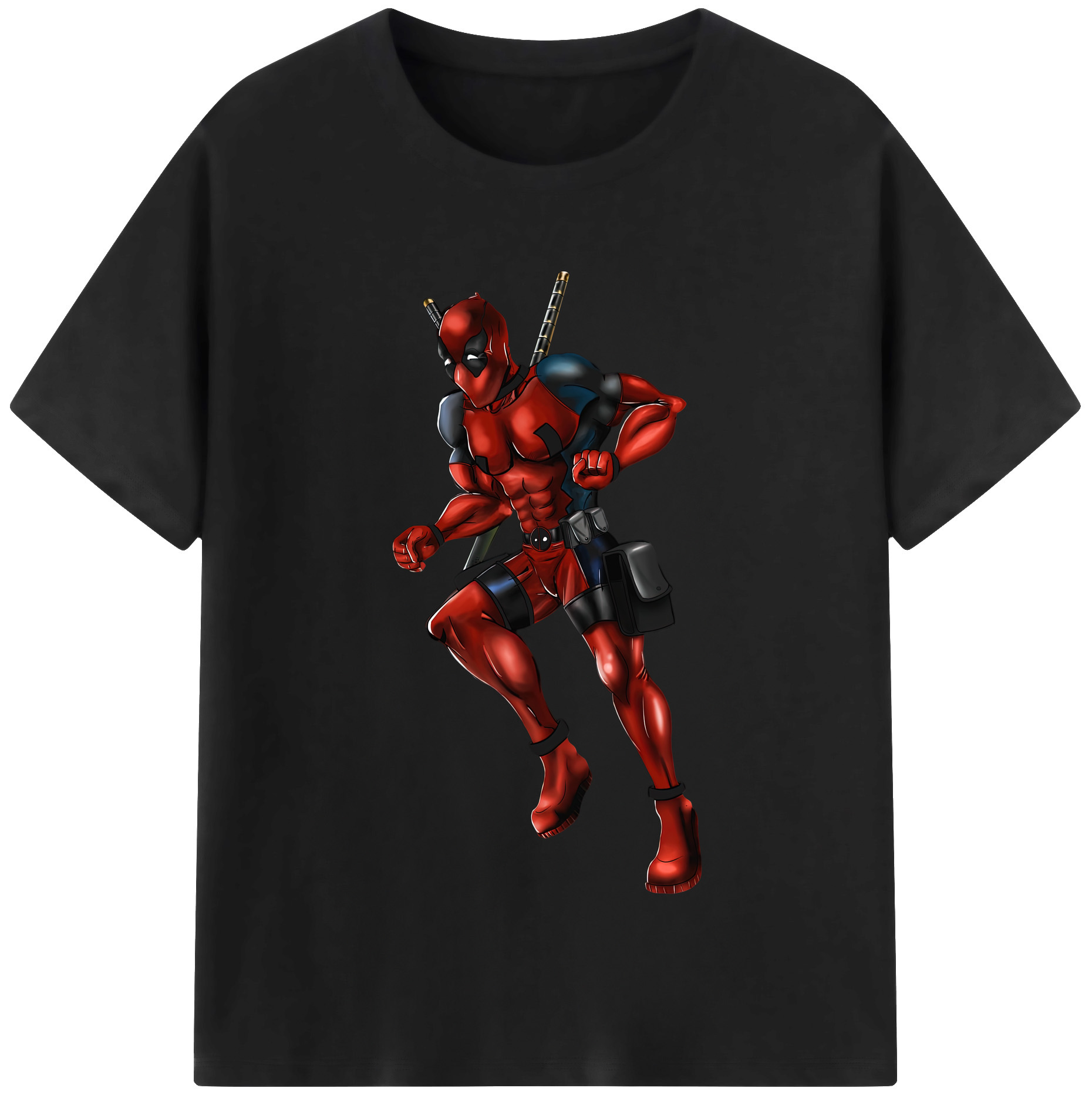（画像用） Deadpool デッドプール レディースカジュアルプリントTシャツ（綿100％）
