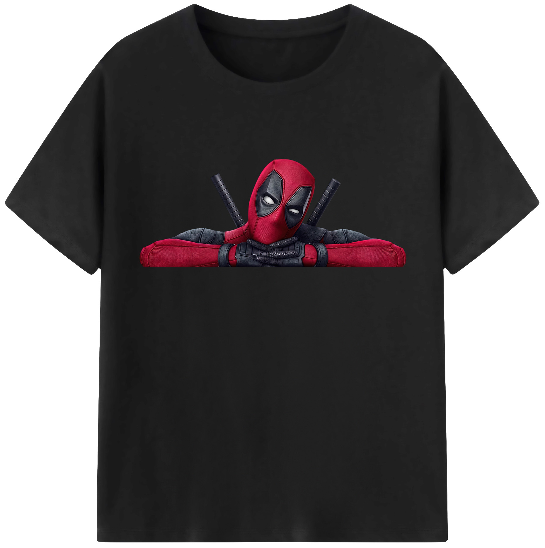 （画像用） Deadpool デッドプール レディースカジュアルプリントTシャツ（綿100％）