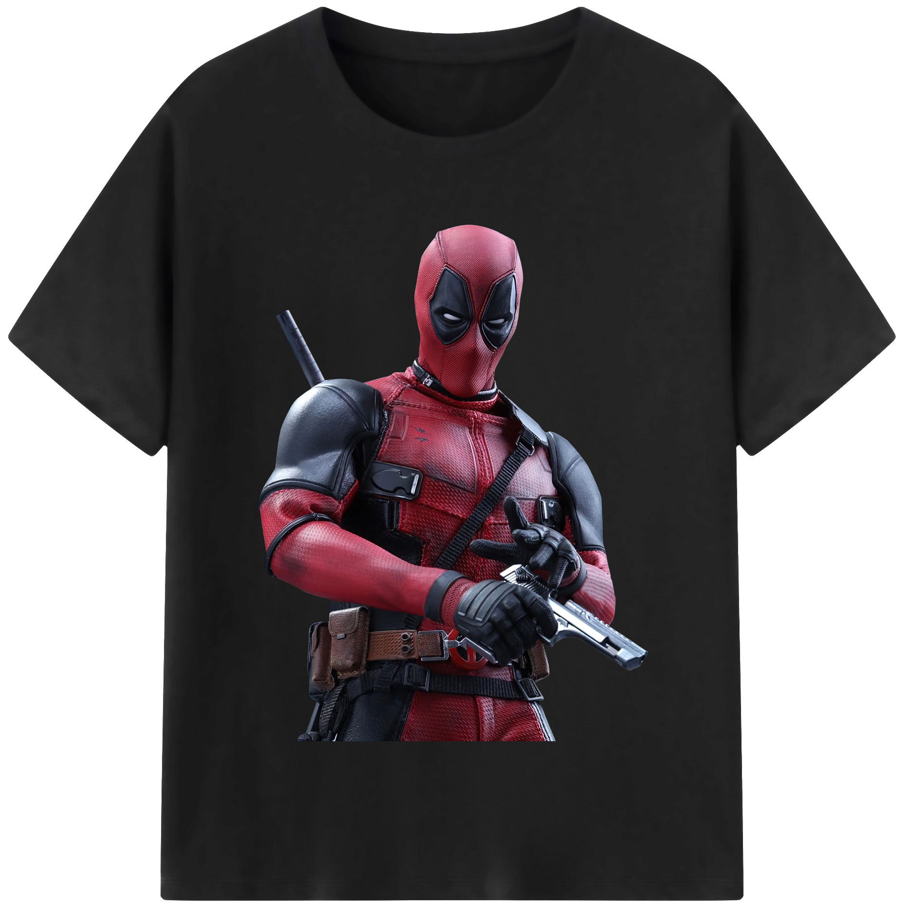 （画像用） Deadpool デッドプール レディースカジュアルプリントTシャツ（綿100％）