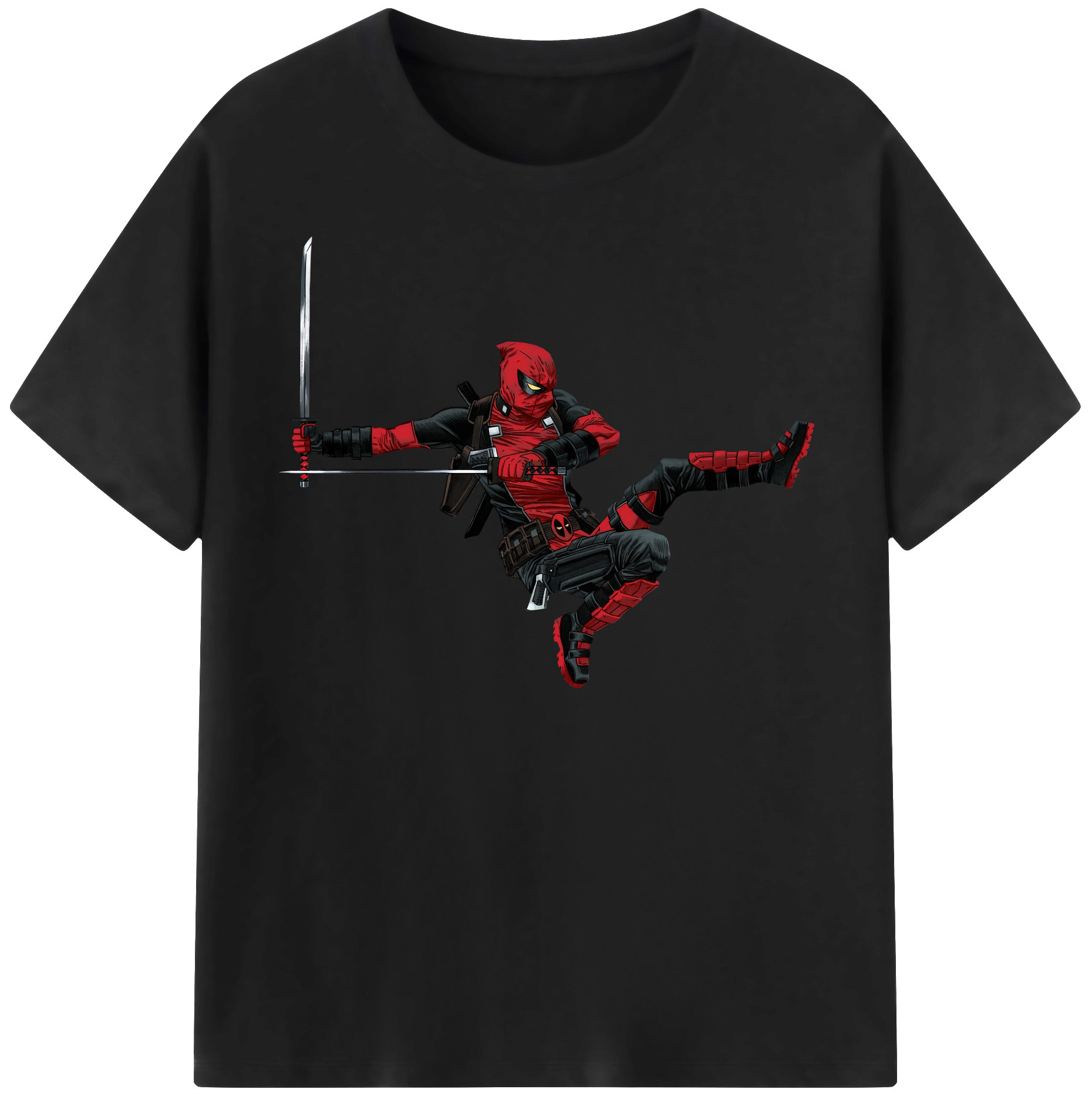 （画像用） Deadpool デッドプール レディースカジュアルプリントTシャツ（綿100％）