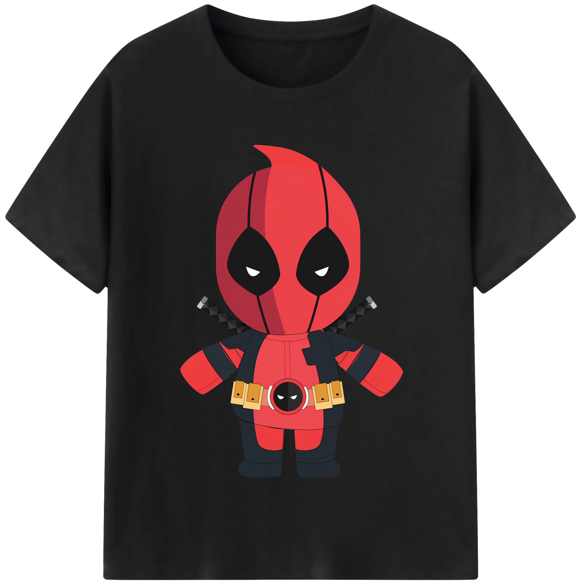 （画像用） Deadpool デッドプール レディースカジュアルプリントTシャツ（綿100％）