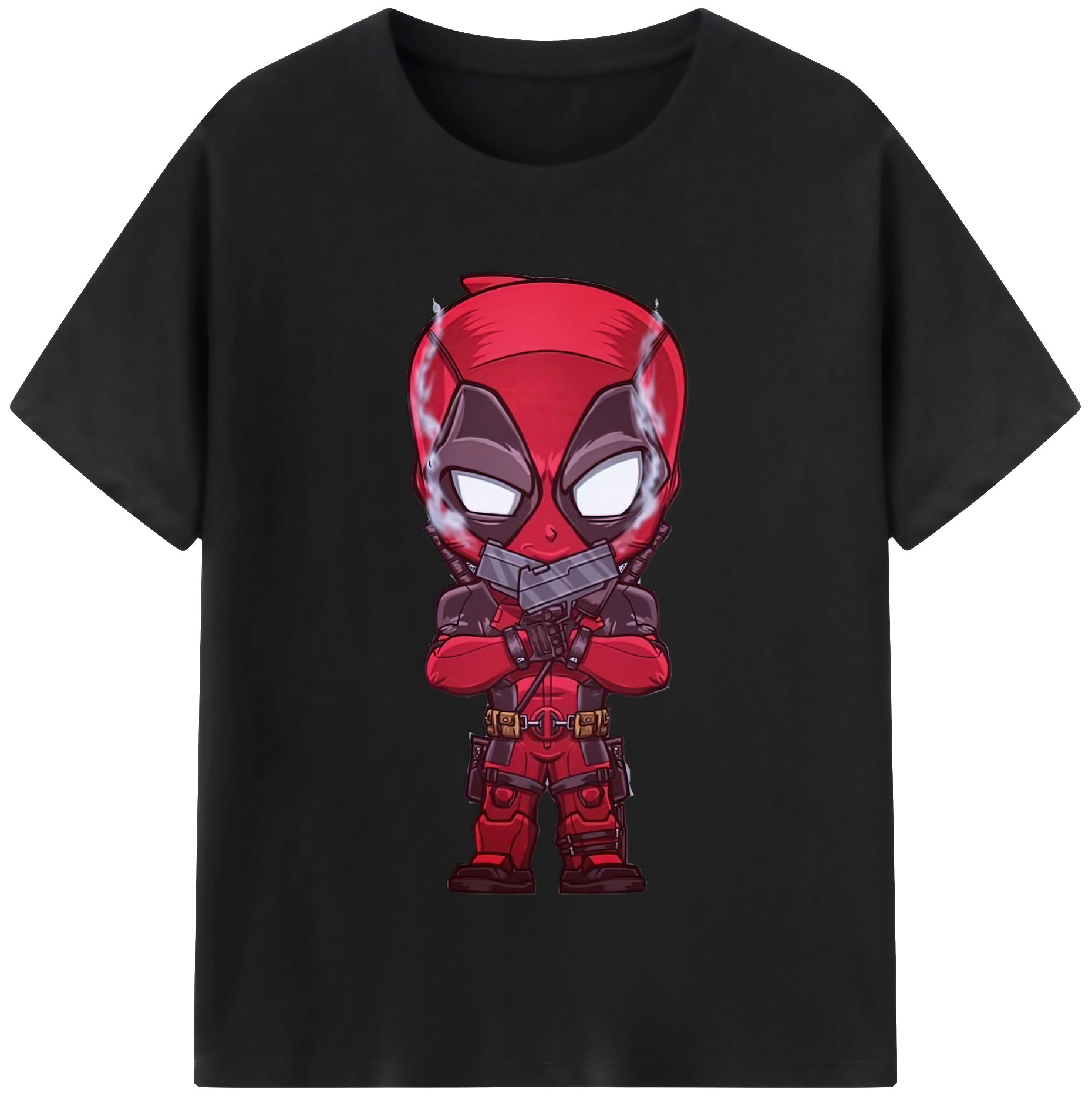 （画像用） Deadpool デッドプール レディースカジュアルプリントTシャツ（綿100％）