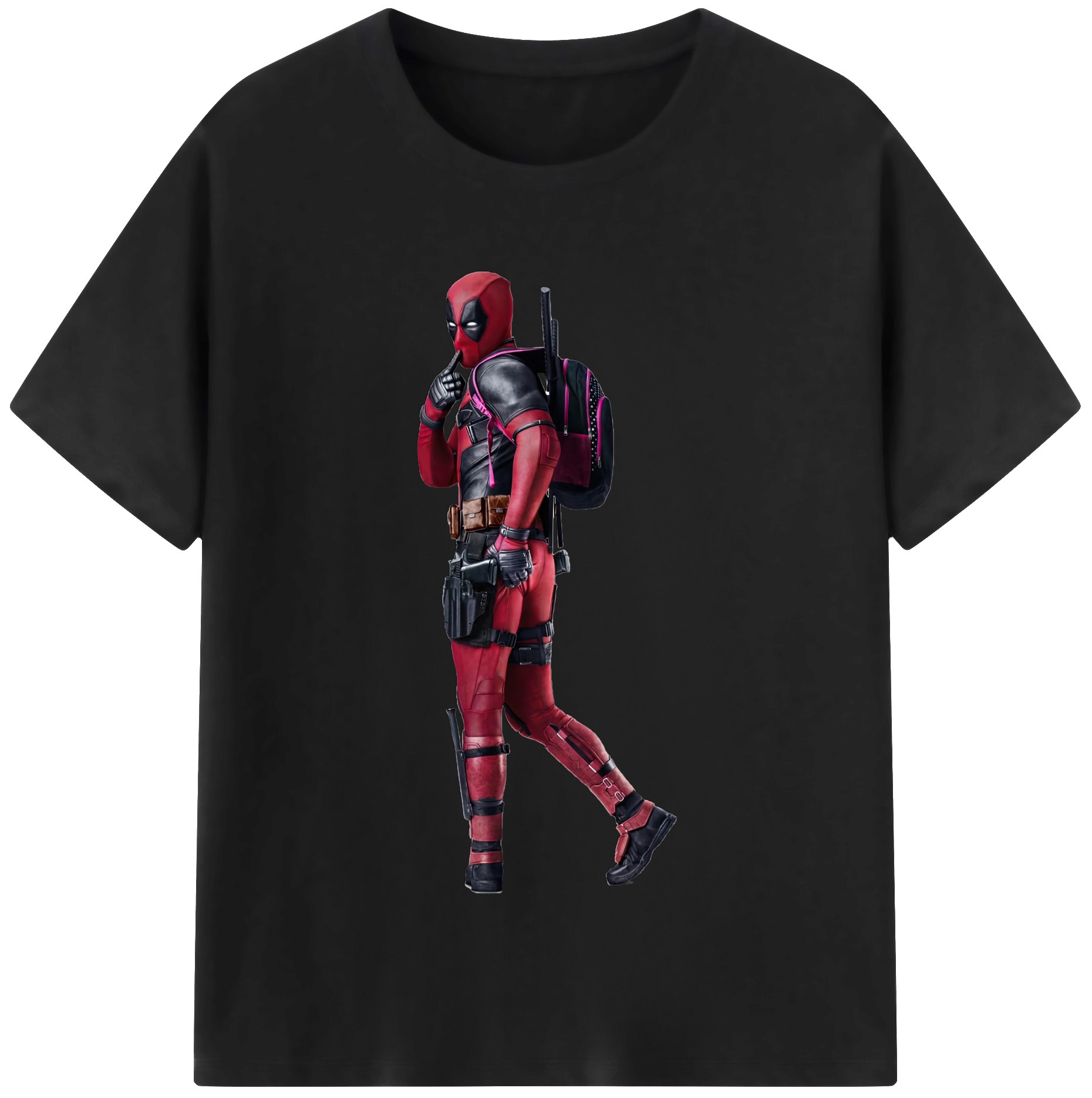 （画像用） Deadpool デッドプール レディースカジュアルプリントTシャツ（綿100％）