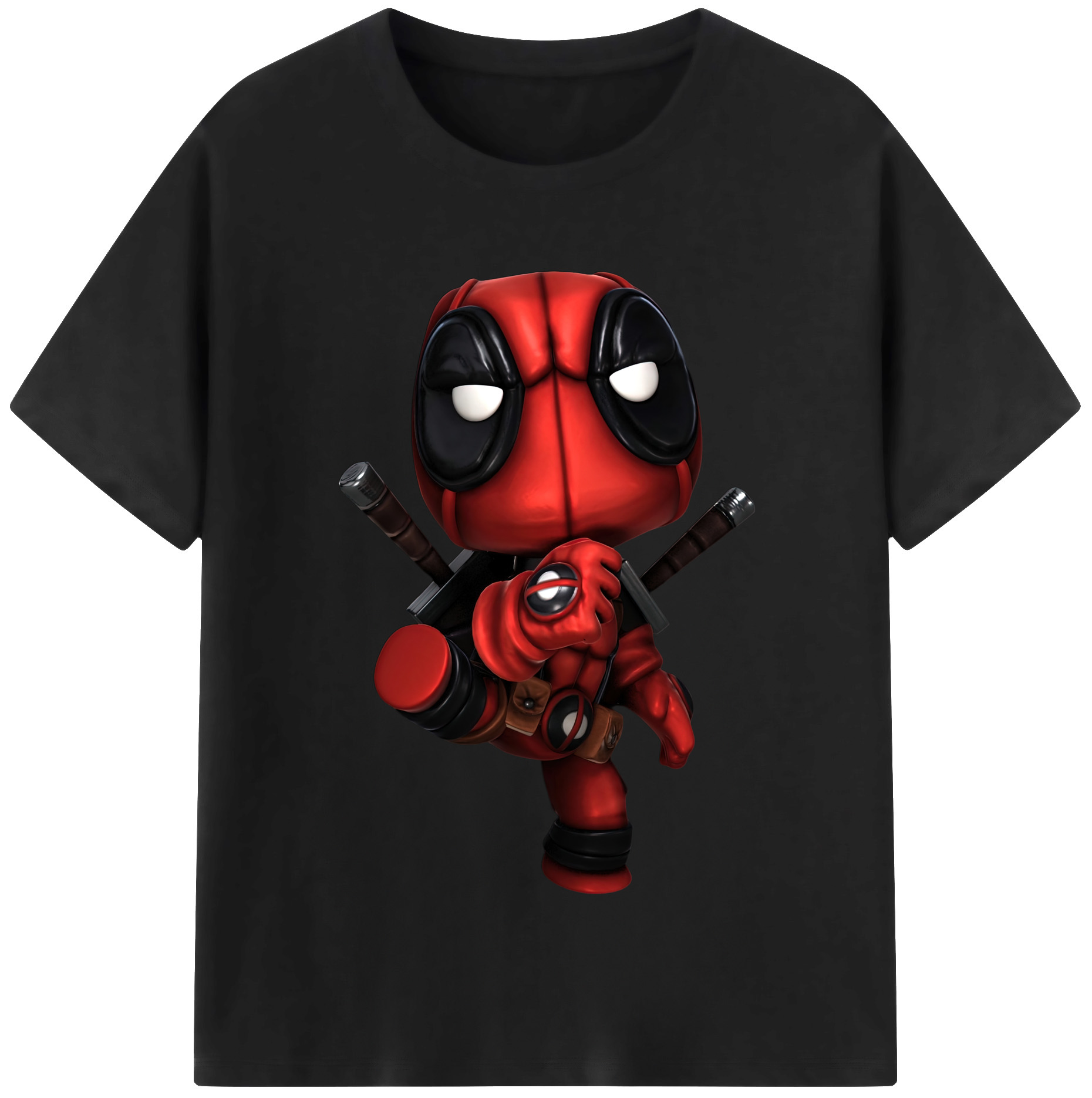 （画像用） Deadpool デッドプール レディースカジュアルプリントTシャツ（綿100％）