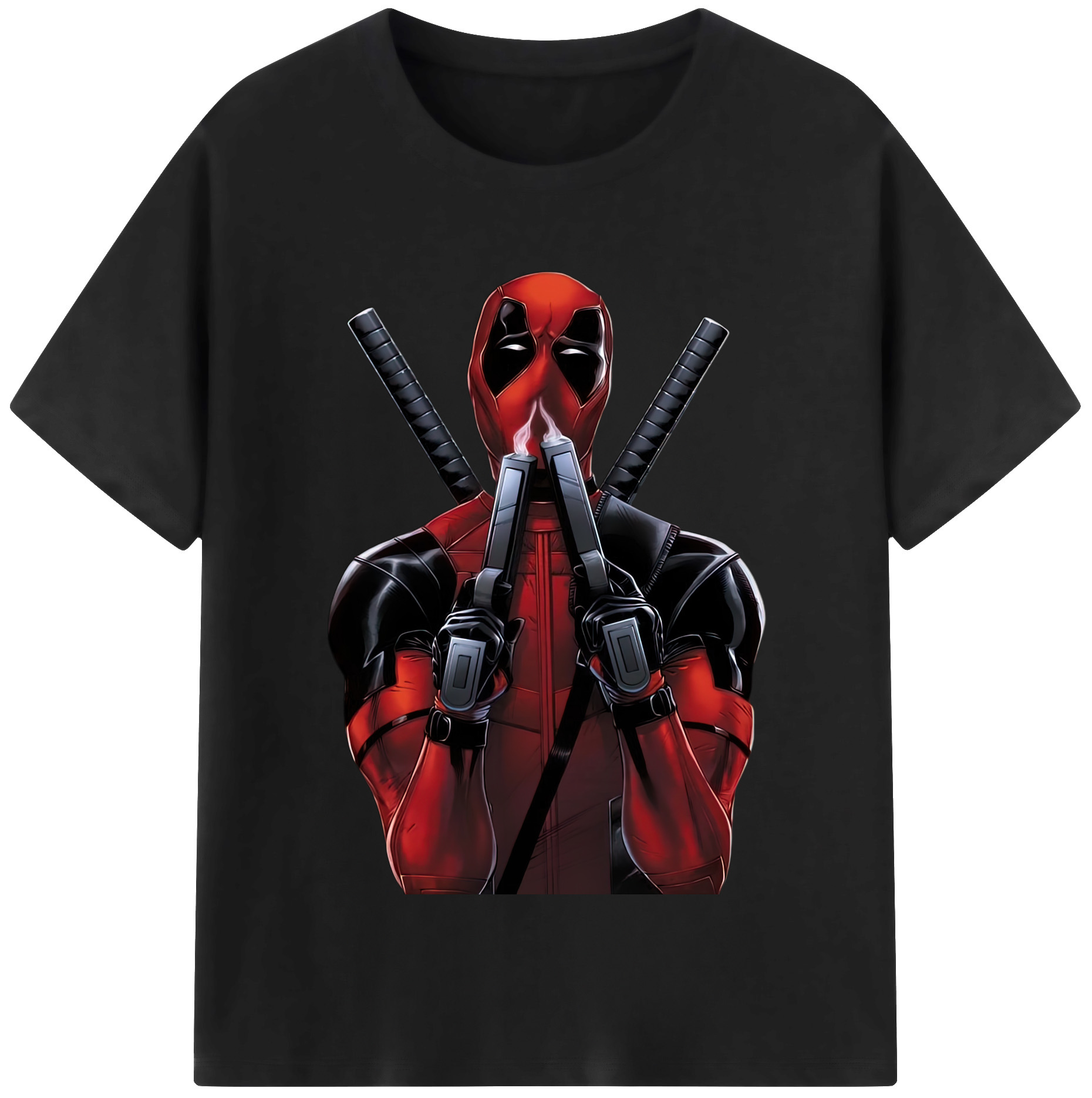 （画像用） Deadpool デッドプール レディースカジュアルプリントTシャツ（綿100％）
