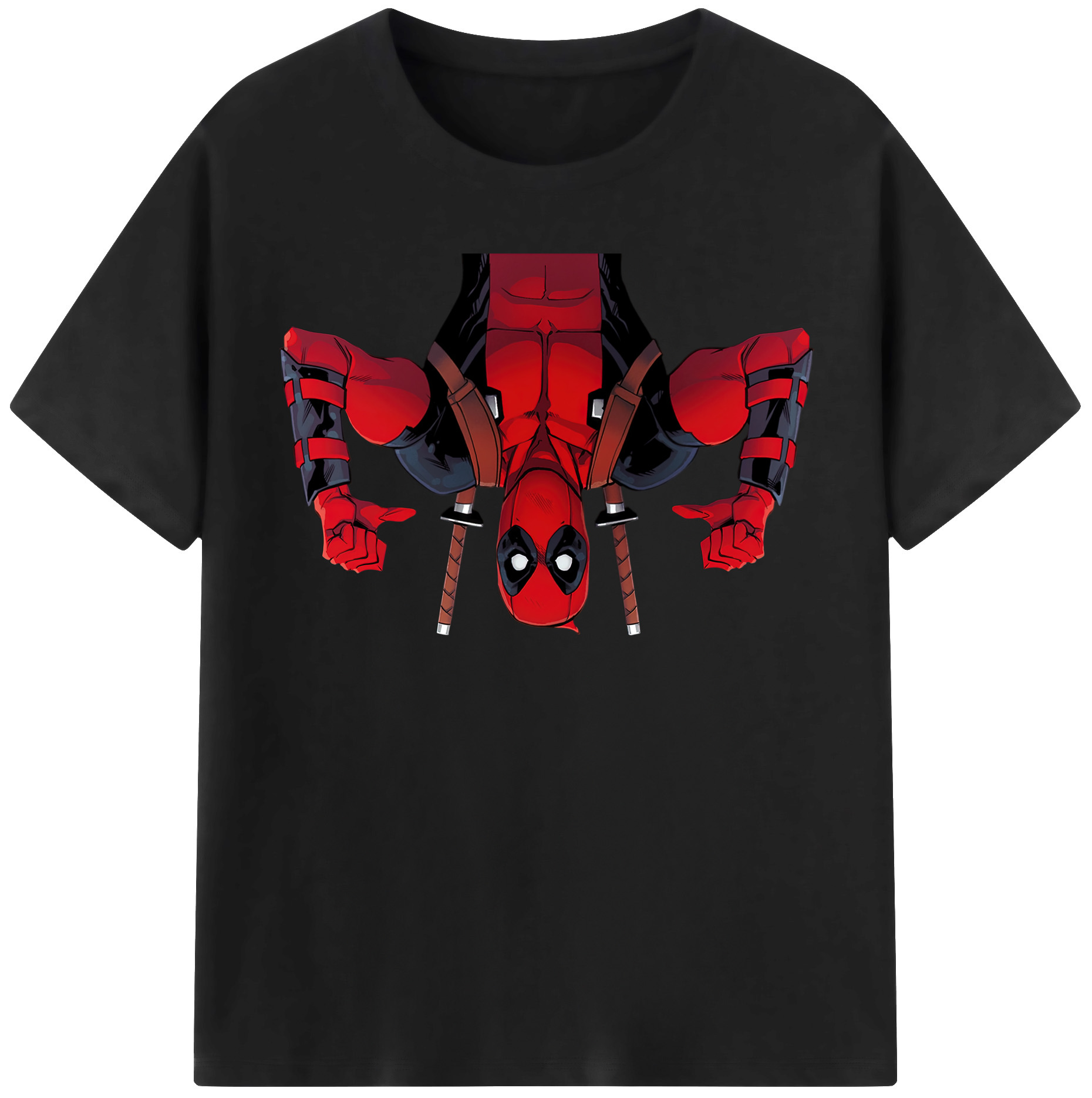 （画像用） Deadpool デッドプール レディースカジュアルプリントTシャツ（綿100％）