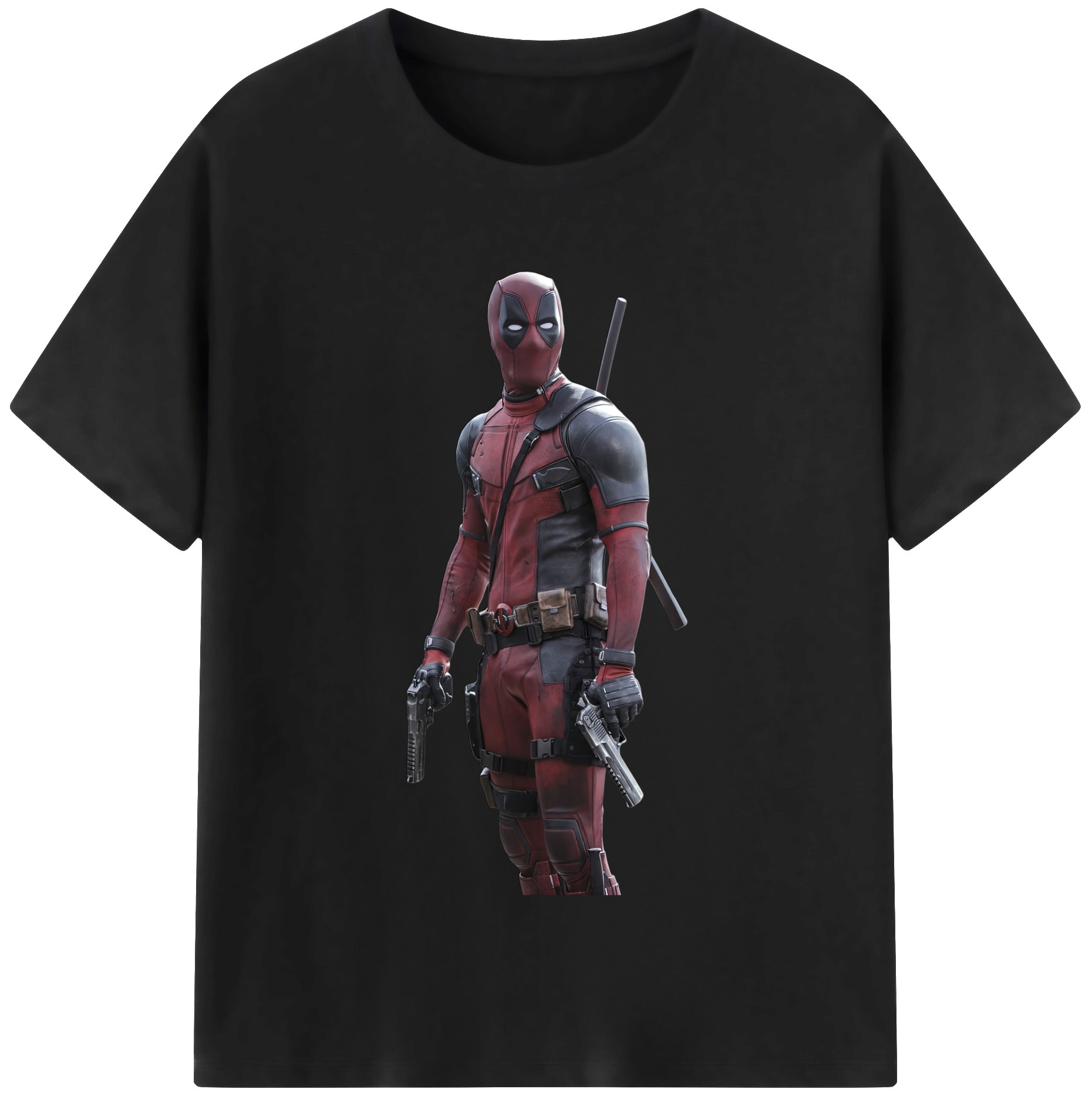 （画像用） Deadpool デッドプール レディースカジュアルプリントTシャツ（綿100％）