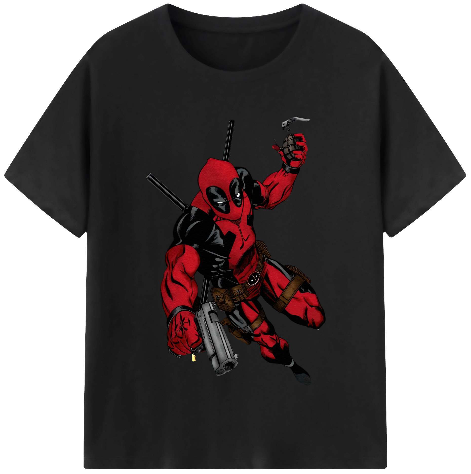 （画像用） Deadpool デッドプール レディースカジュアルプリントTシャツ（綿100％）