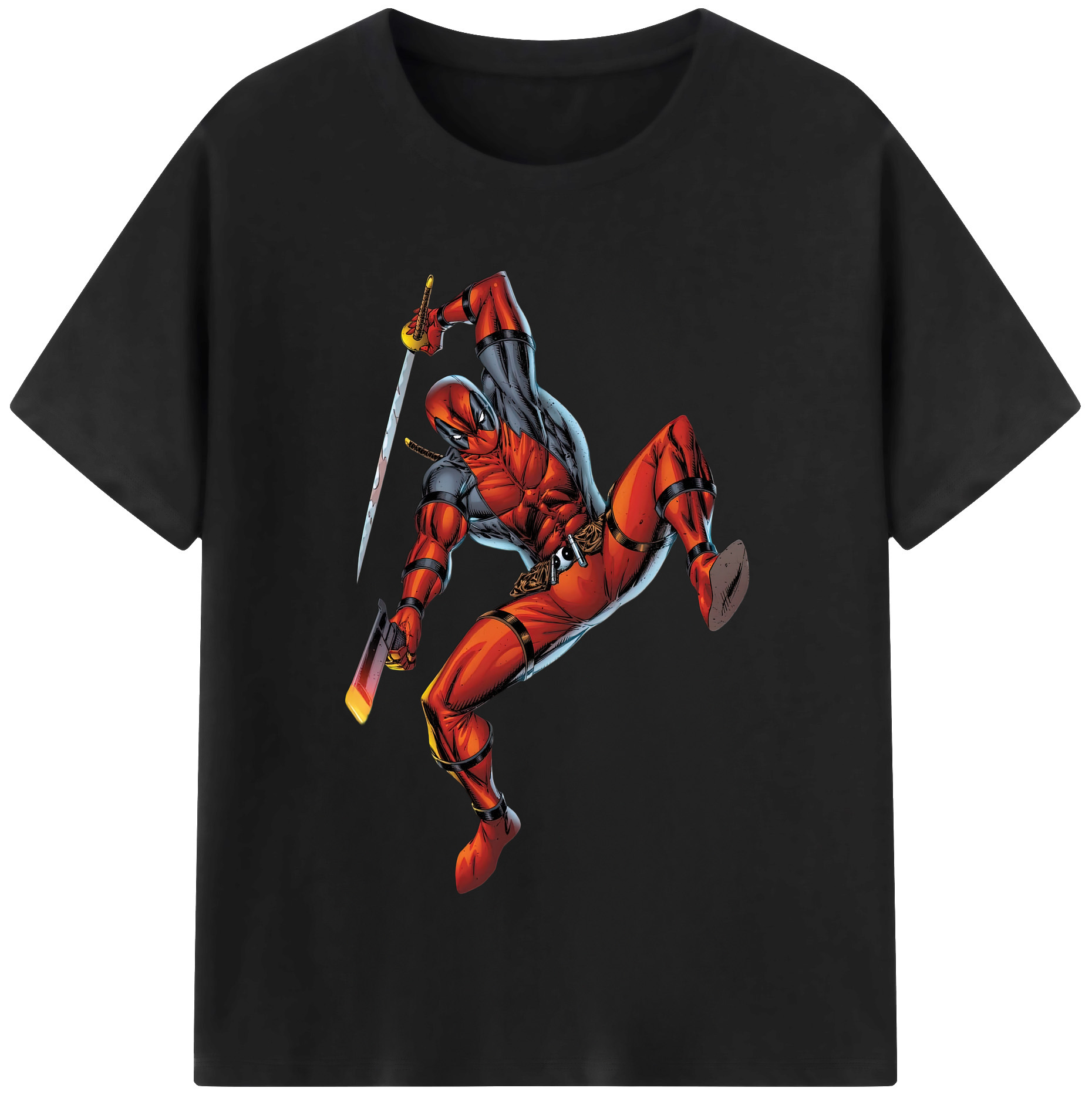 （画像用） Deadpool デッドプール レディースカジュアルプリントTシャツ（綿100％）