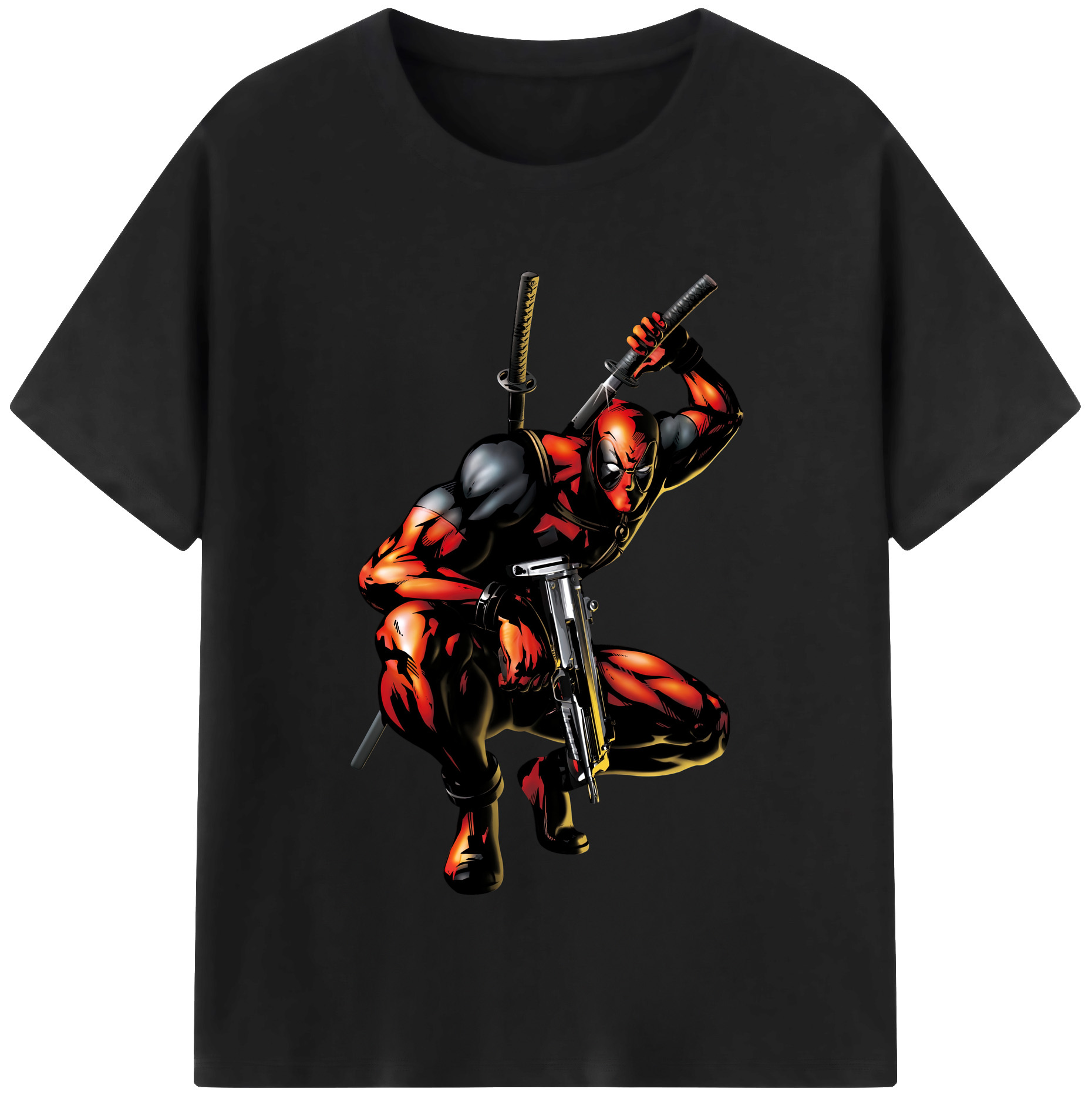 （画像用） Deadpool デッドプール レディースカジュアルプリントTシャツ（綿100％）