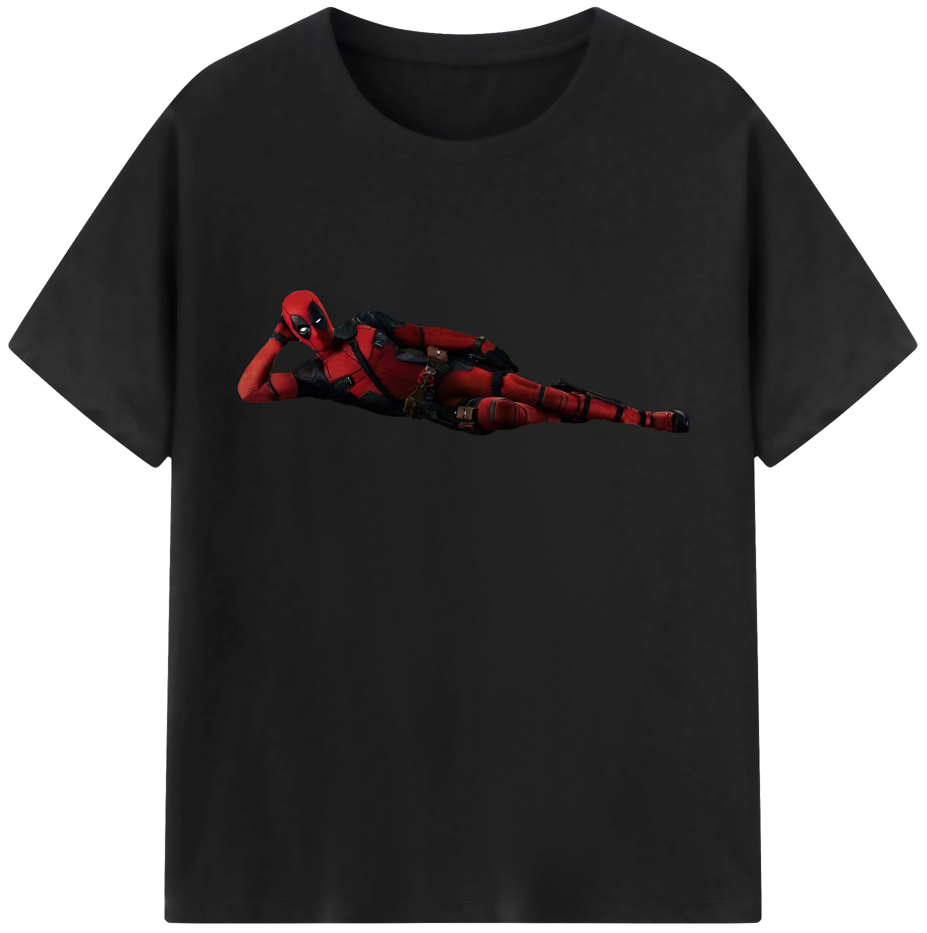 （画像用） Deadpool デッドプール レディースカジュアルプリントTシャツ（綿100％）