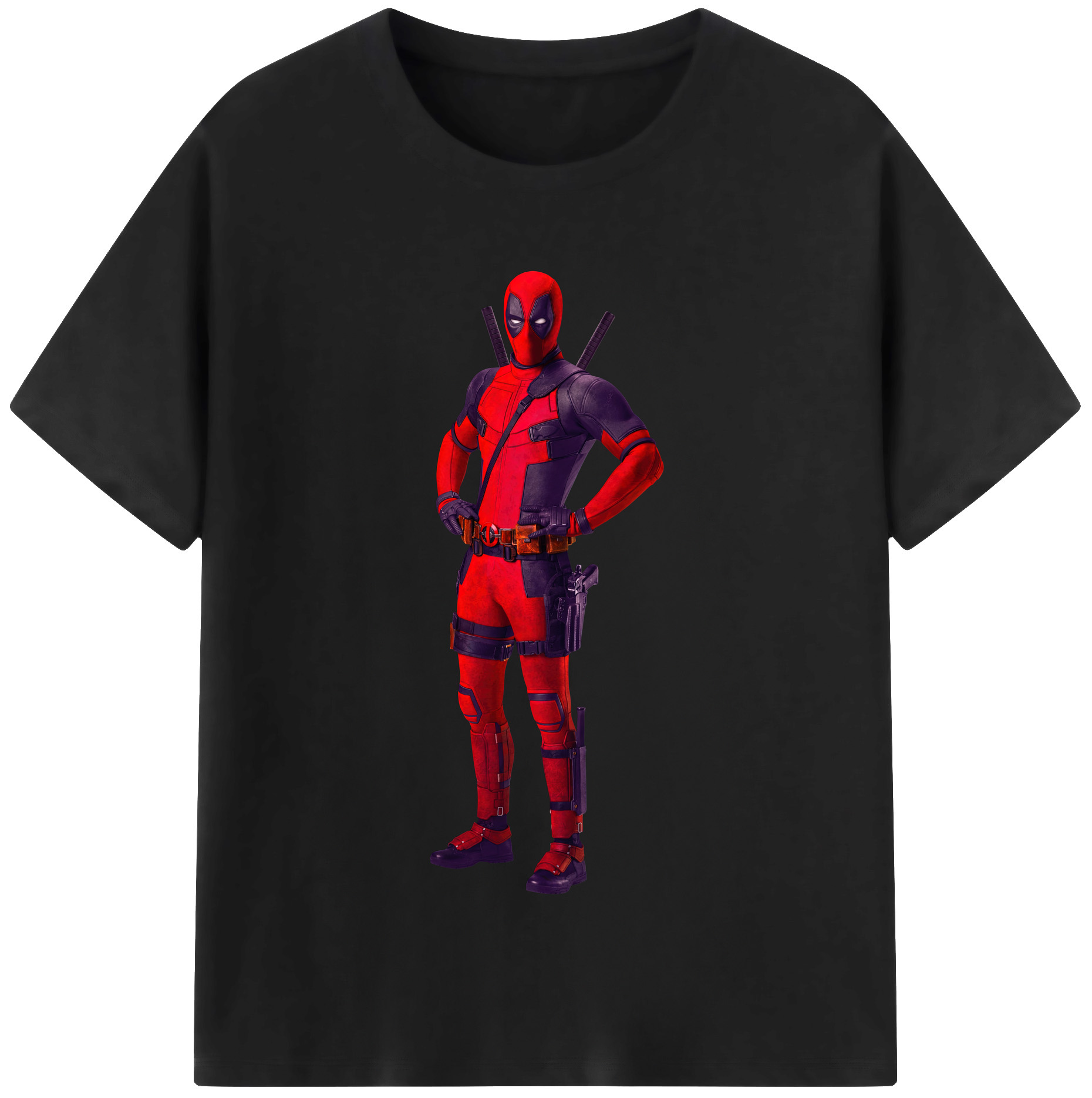 （画像用） Deadpool デッドプール レディースカジュアルプリントTシャツ（綿100％）