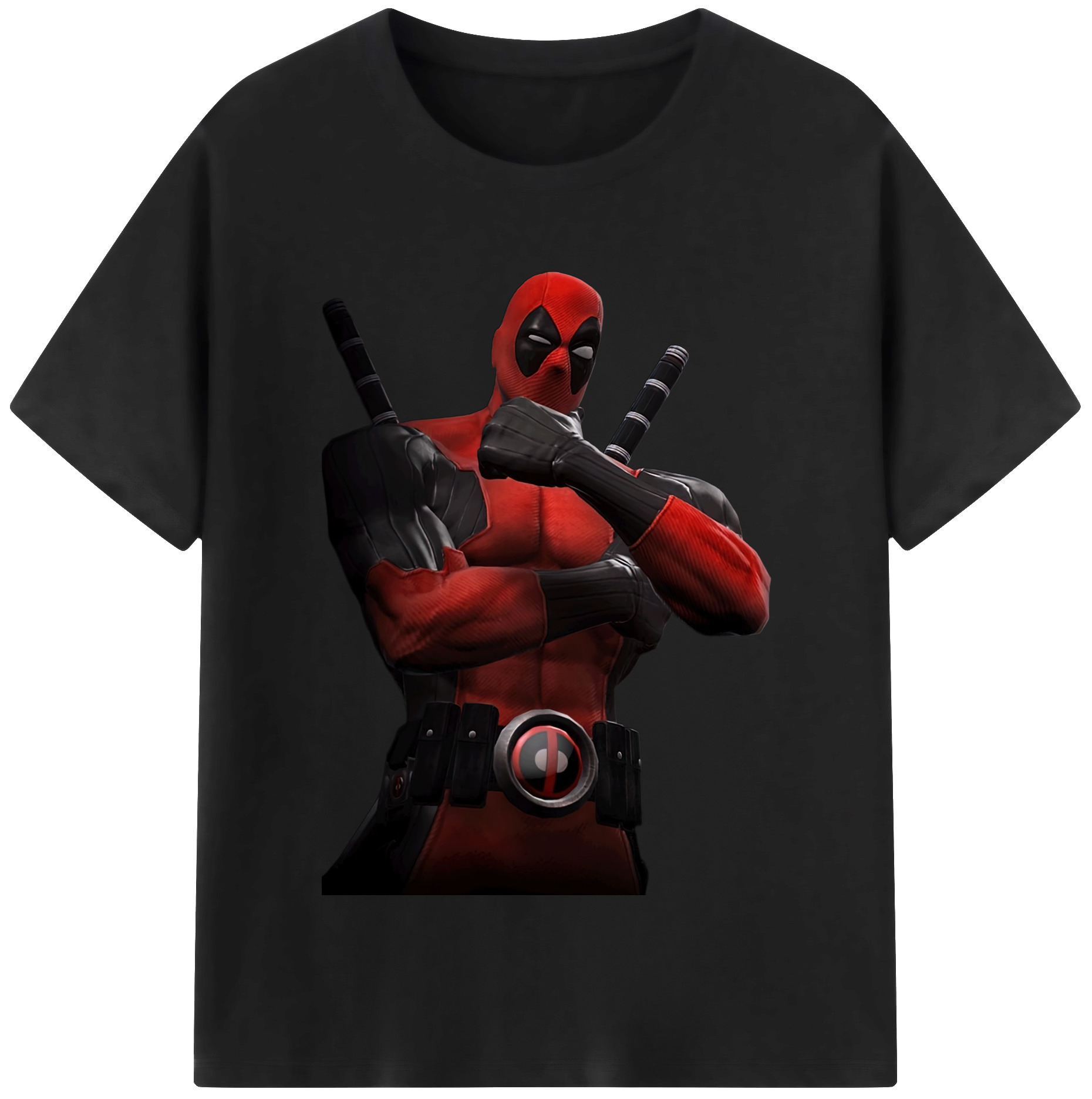 （画像用） Deadpool デッドプール レディースカジュアルプリントTシャツ（綿100％）