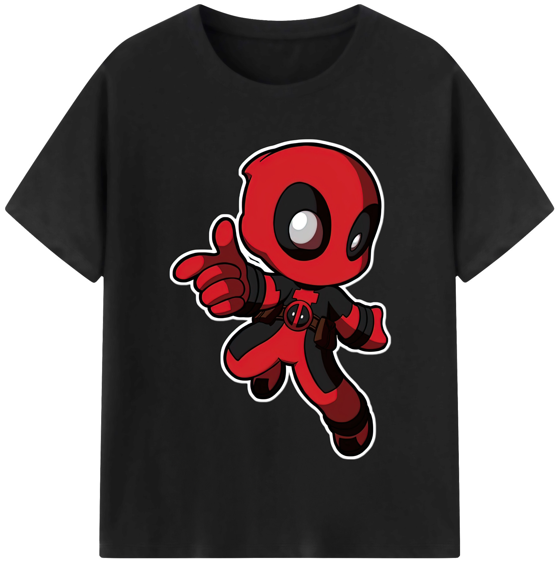 （画像用） Deadpool デッドプール レディースカジュアルプリントTシャツ（綿100％）